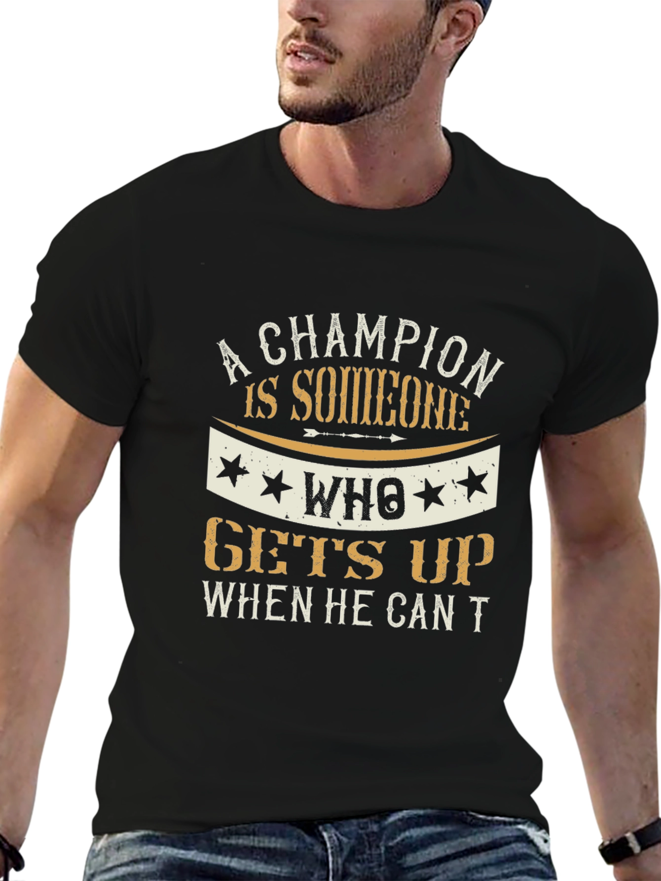 Champion Graphic Tee - Motivational T-Shirt