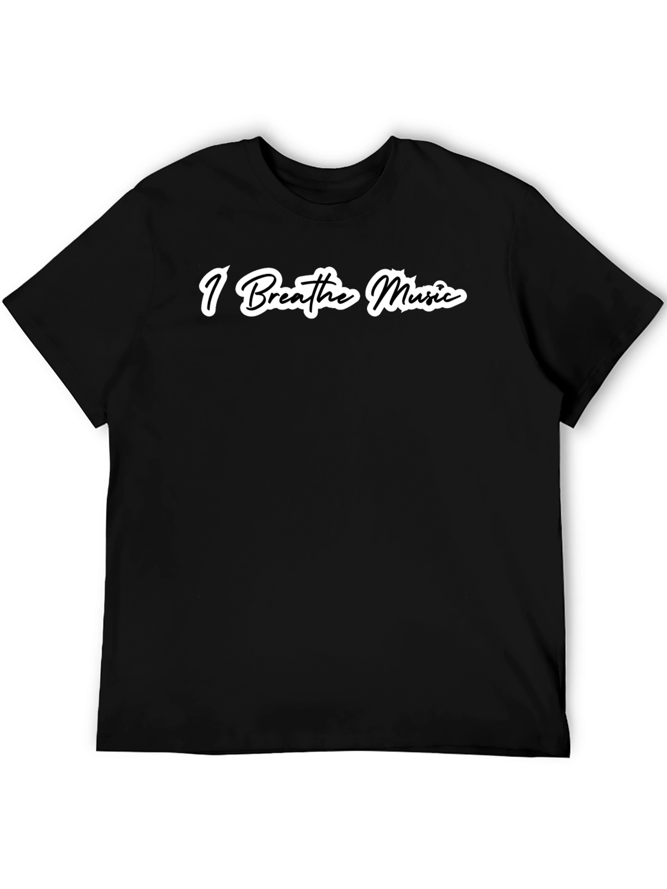 I Breathe Music Black T-Shirt