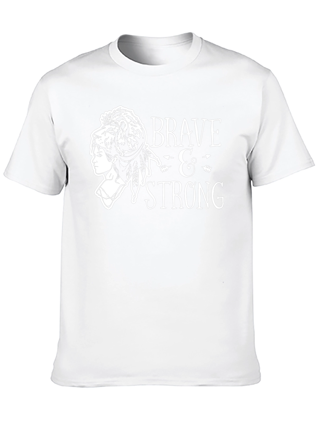 Brave & Strong Lion Graphic Tee