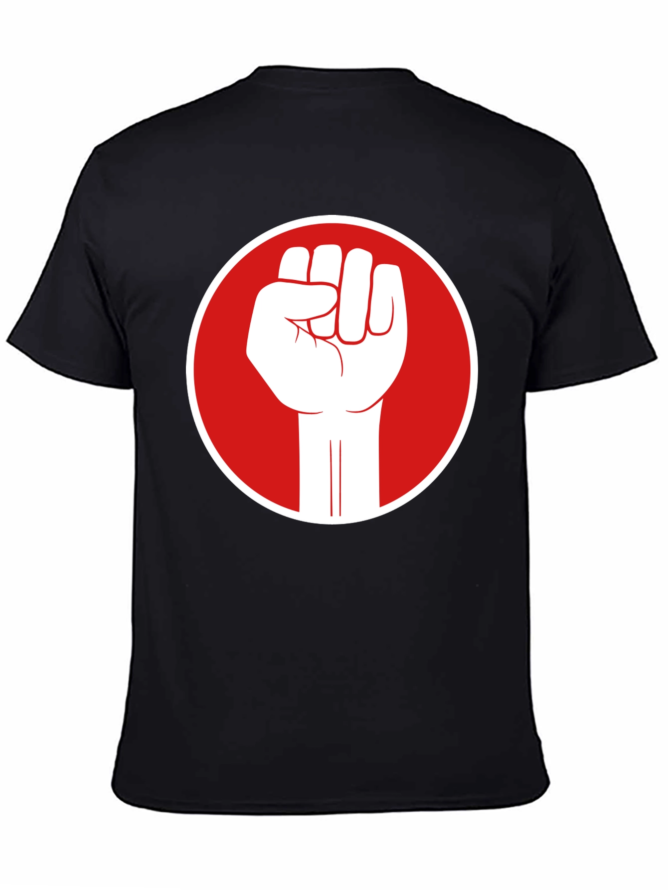 Fist Power T-Shirt - Black Cotton Graphic Tee