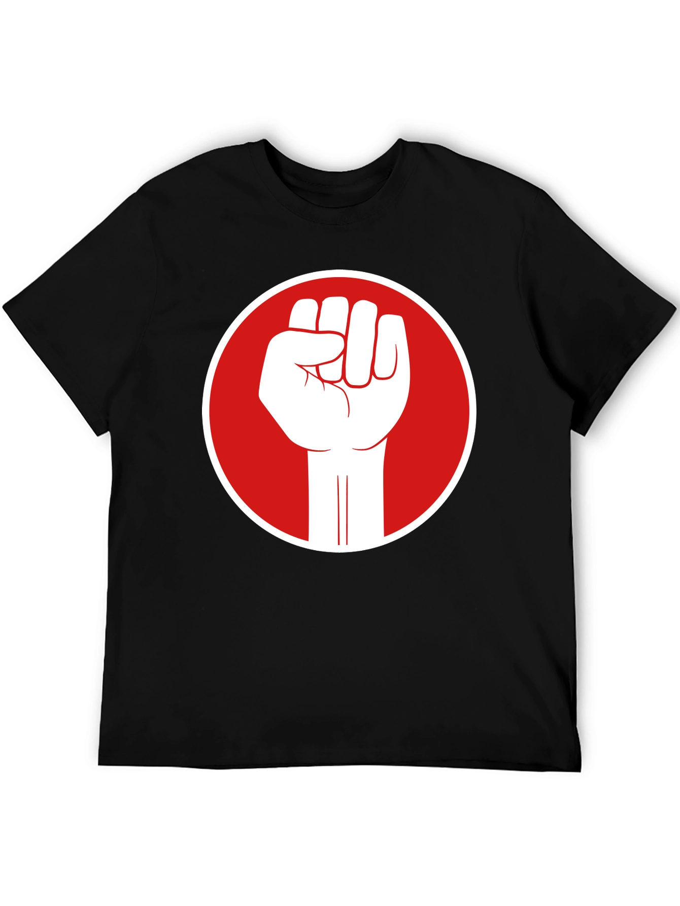 Fist Power T-Shirt - Black Cotton Graphic Tee
