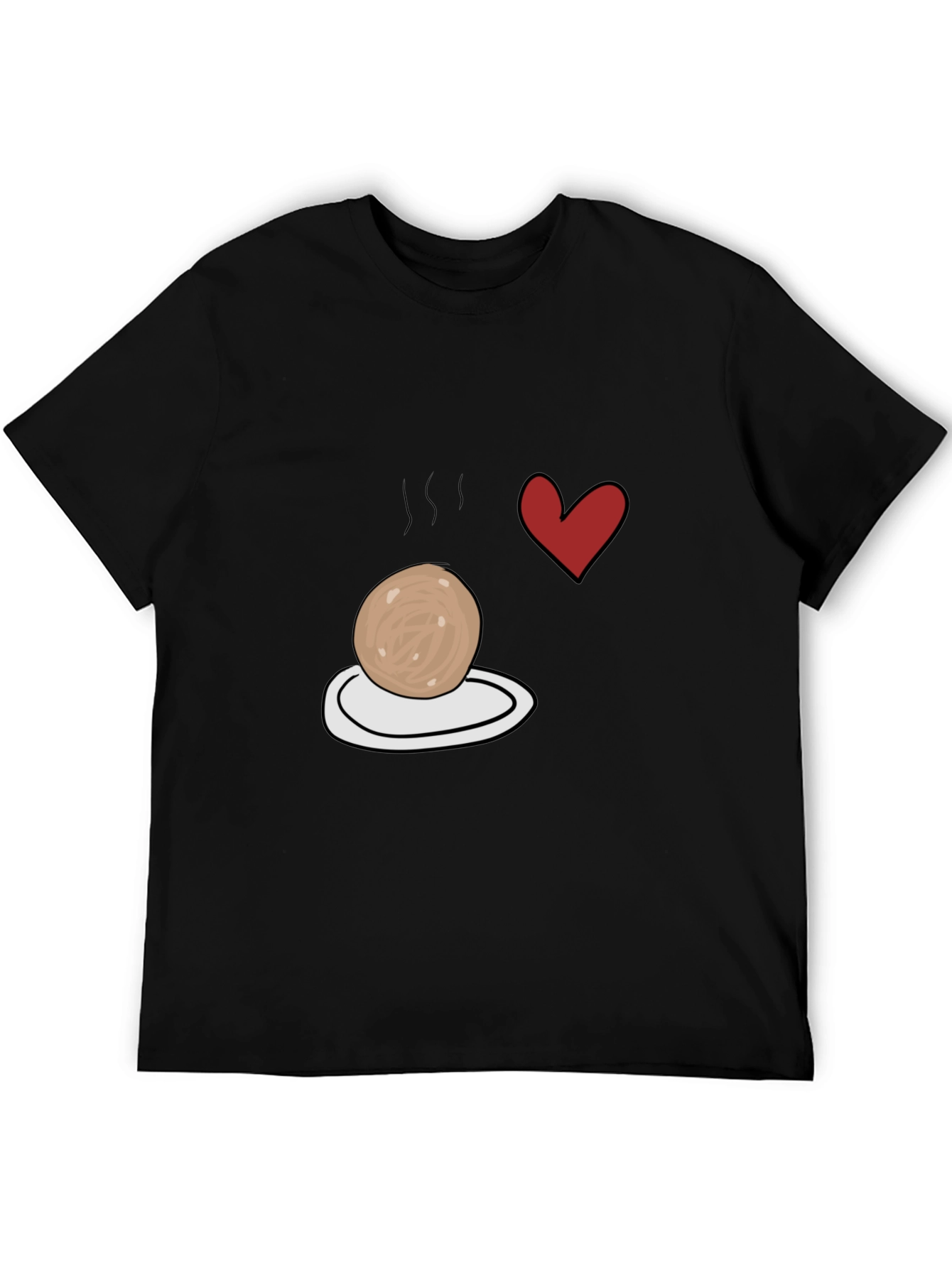 Meatball Heart T-Shirt - Foodie Apparel