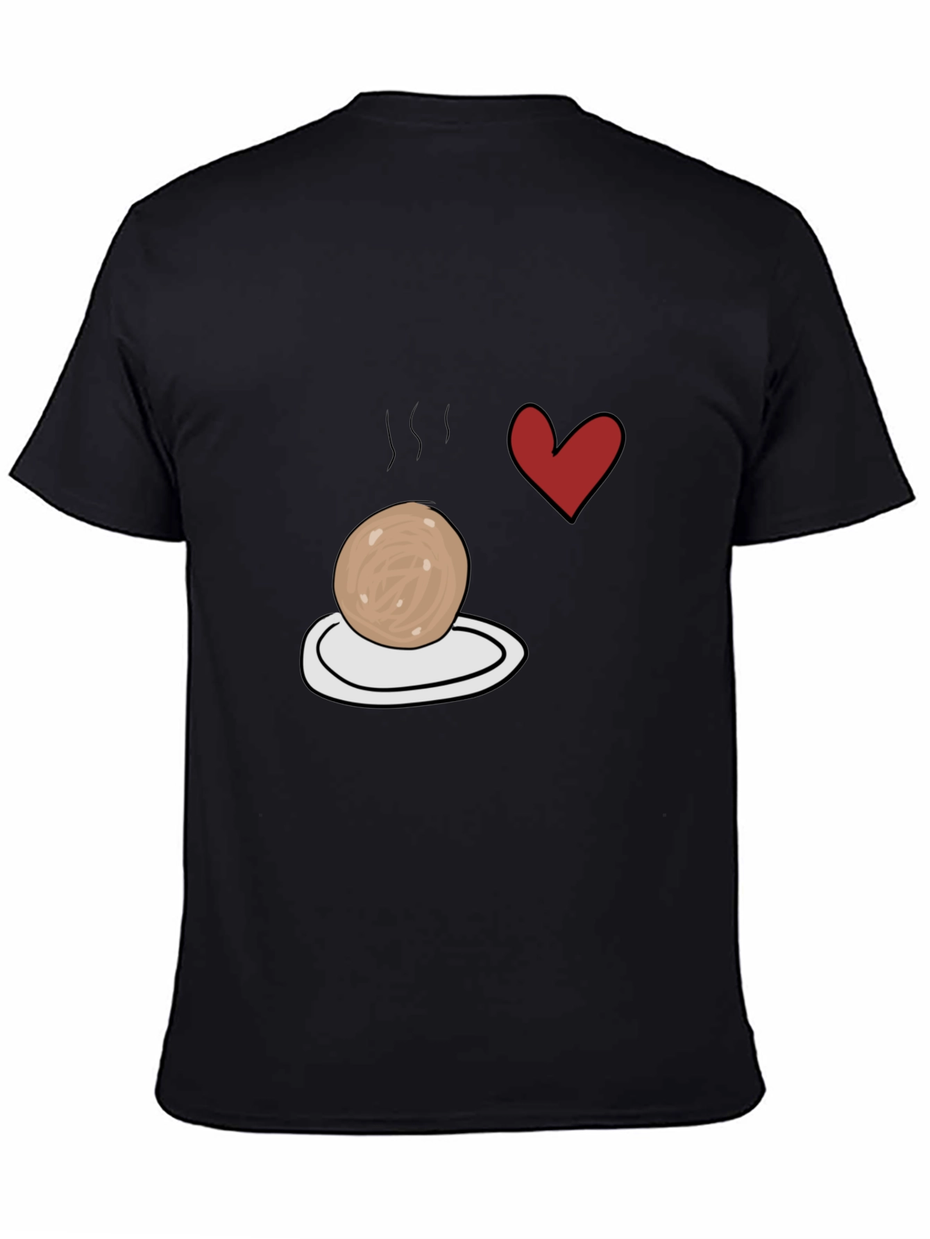 Meatball Heart T-Shirt - Foodie Apparel