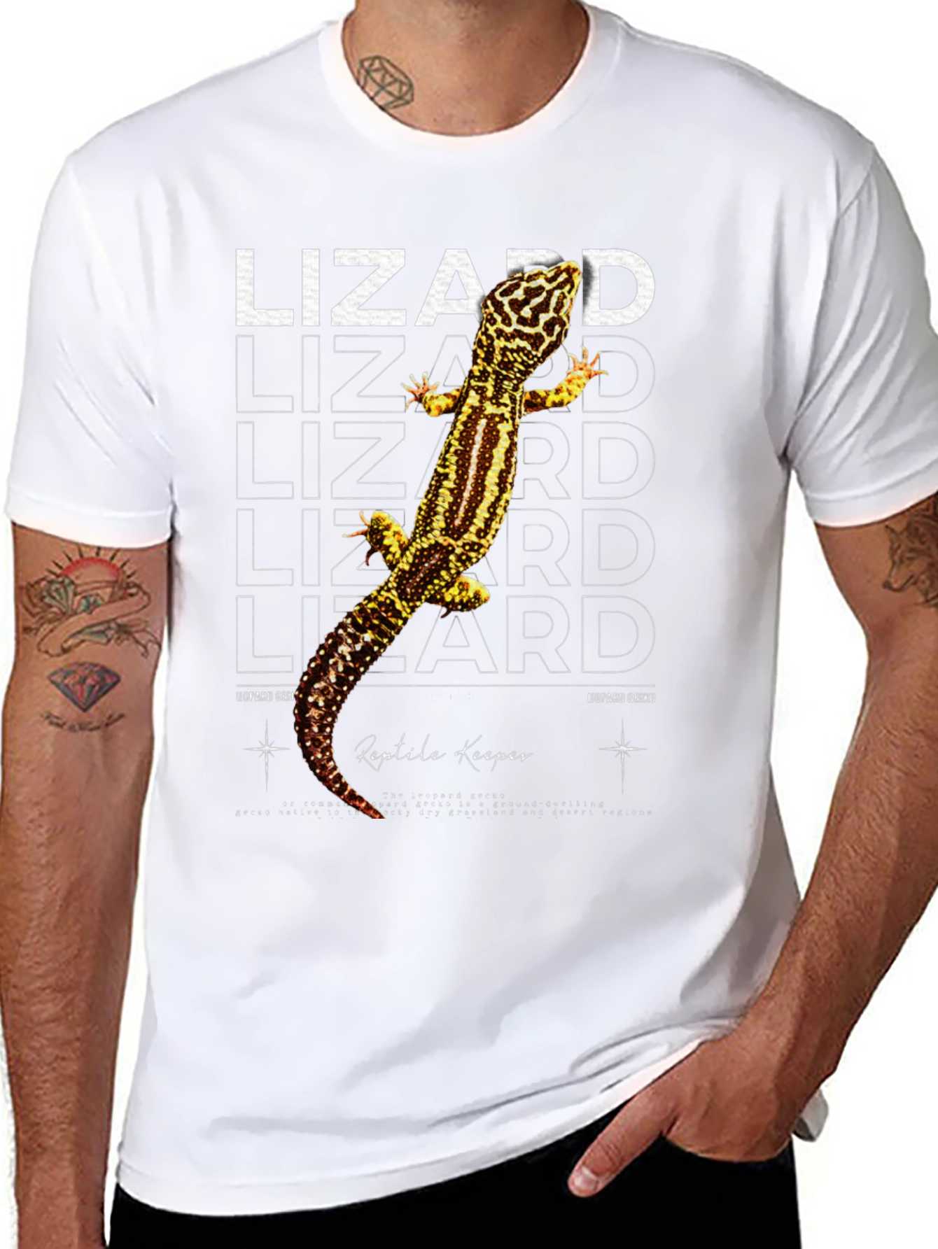 Leopard Gecko Reptile Keeper Graphic T-Shirt