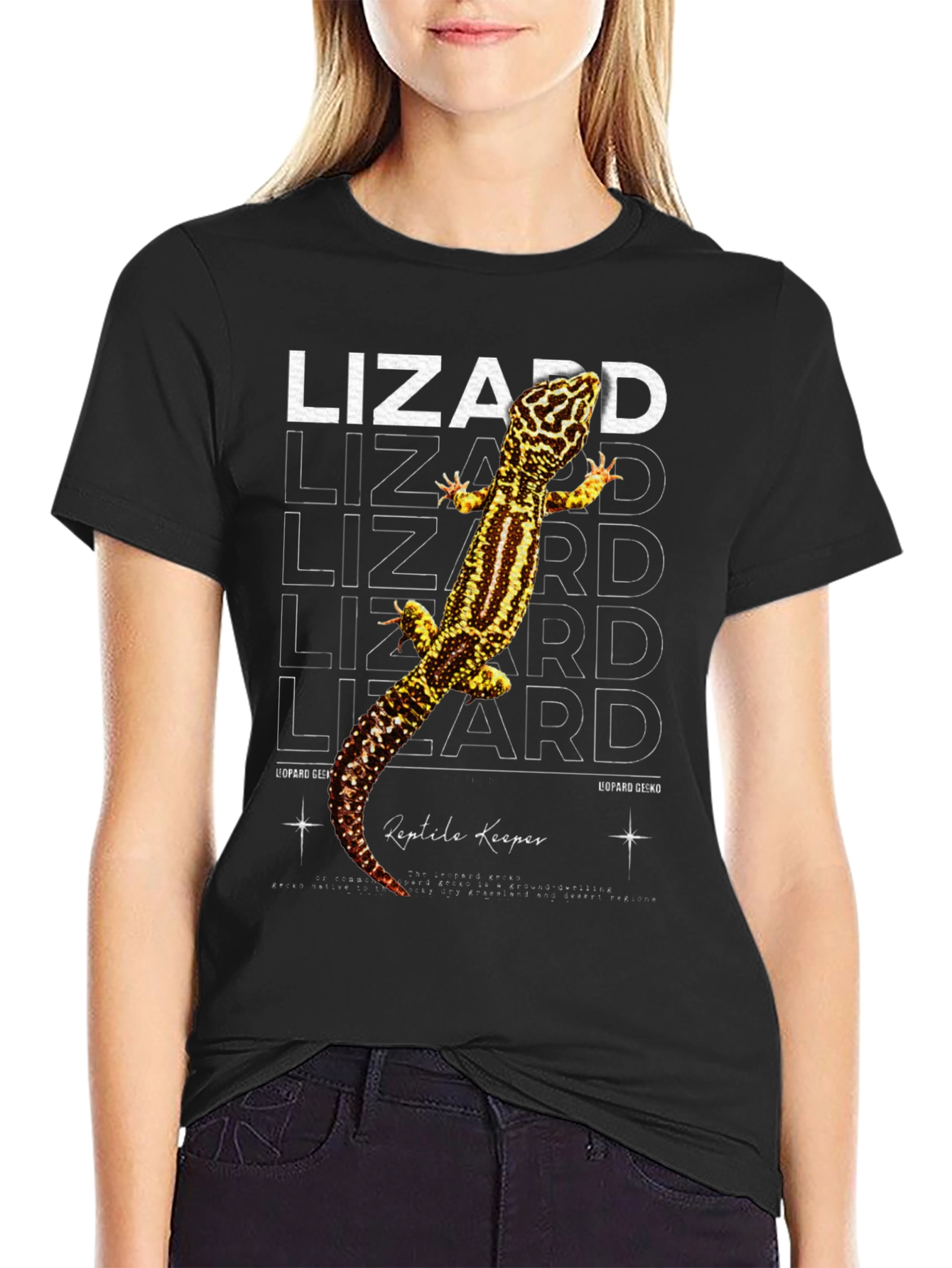 Leopard Gecko Reptile Keeper Graphic T-Shirt