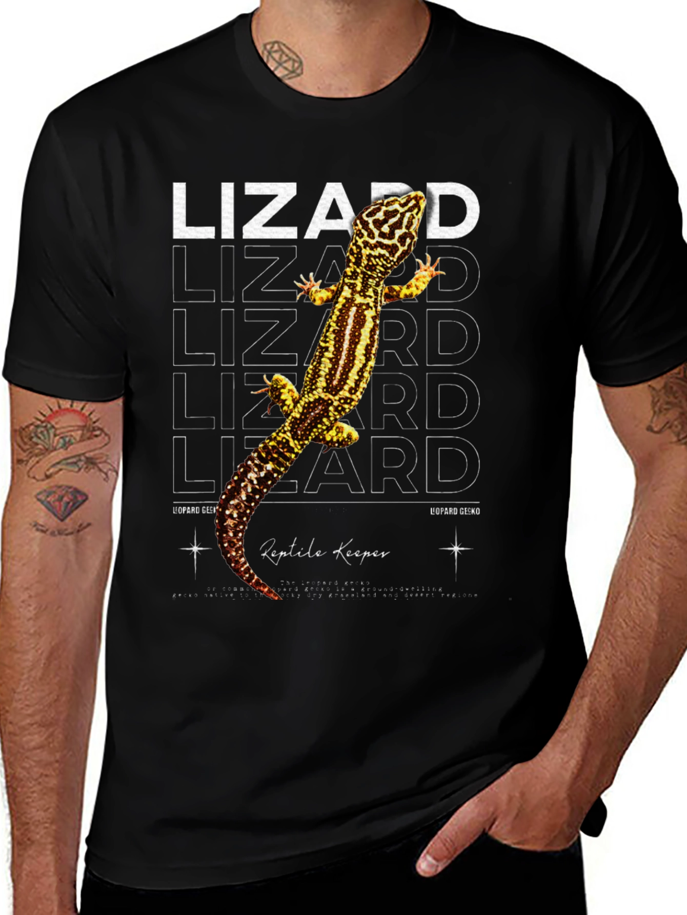 Leopard Gecko Reptile Keeper Graphic T-Shirt