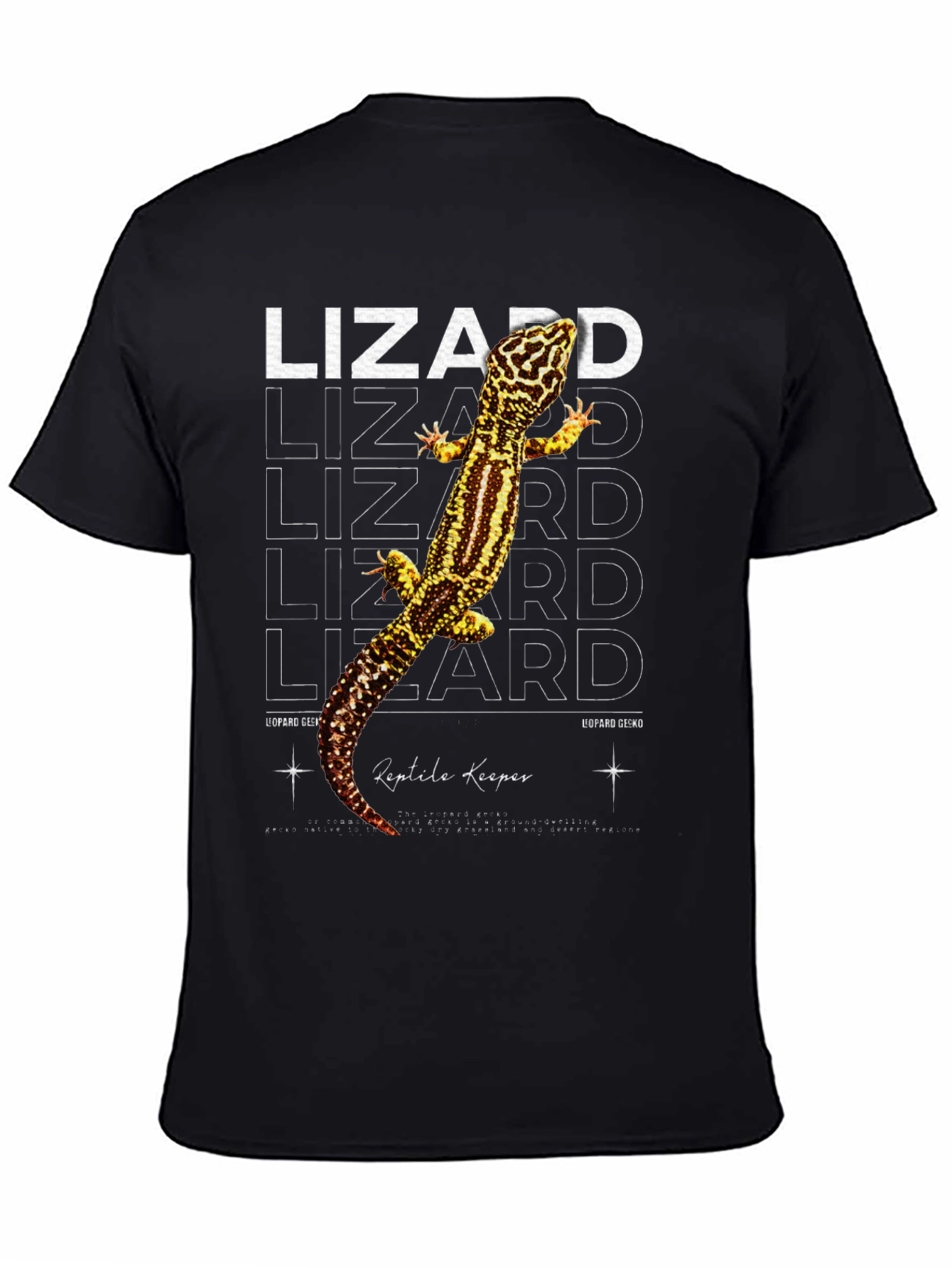 Leopard Gecko Reptile Keeper Graphic T-Shirt