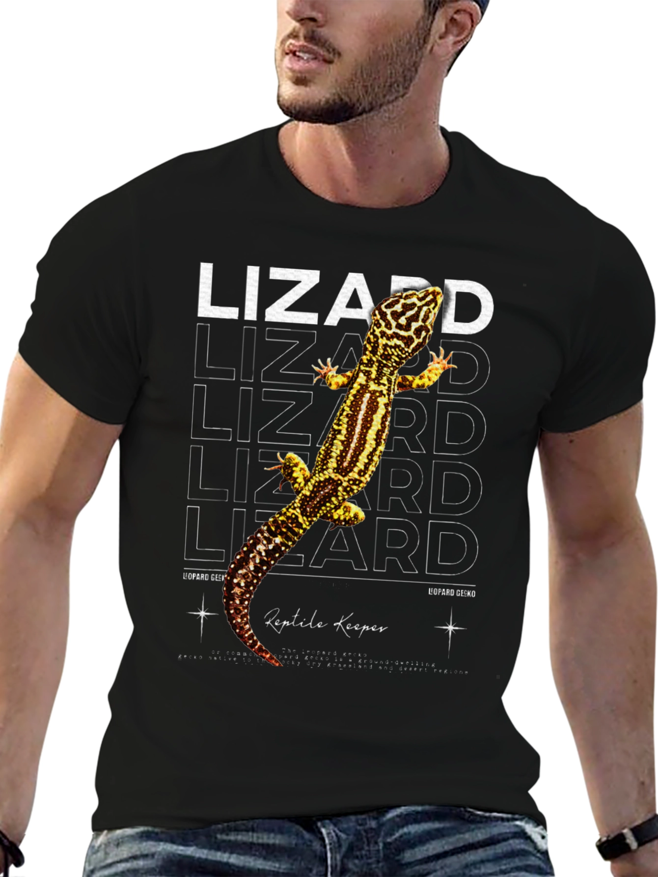 Leopard Gecko Reptile Keeper Graphic T-Shirt