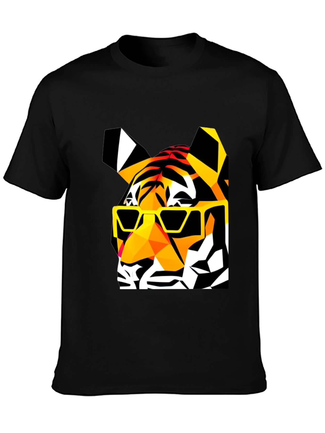 Cool Tiger Graphic T-Shirt - Black