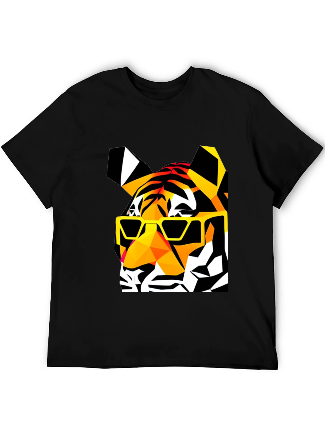 Cool Tiger Graphic T-Shirt - Black