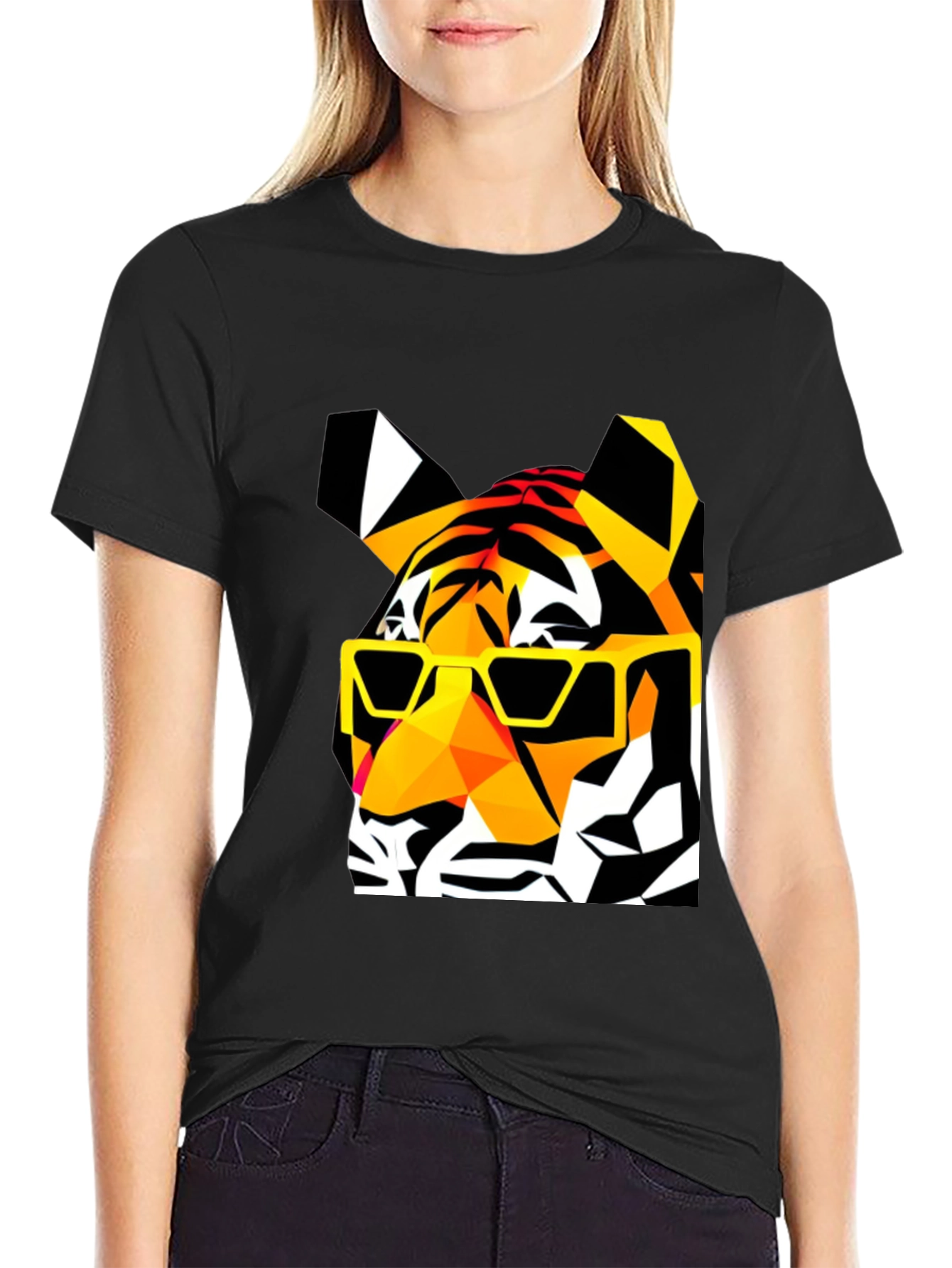 Cool Tiger Graphic T-Shirt - Black