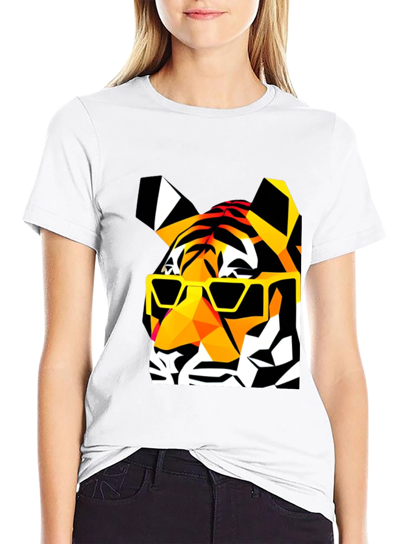 Cool Tiger Graphic T-Shirt - Black