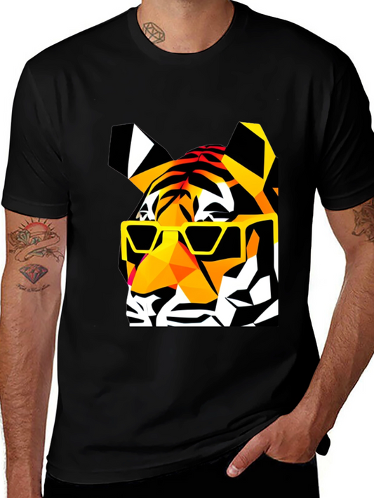 Cool Tiger Graphic T-Shirt - Black