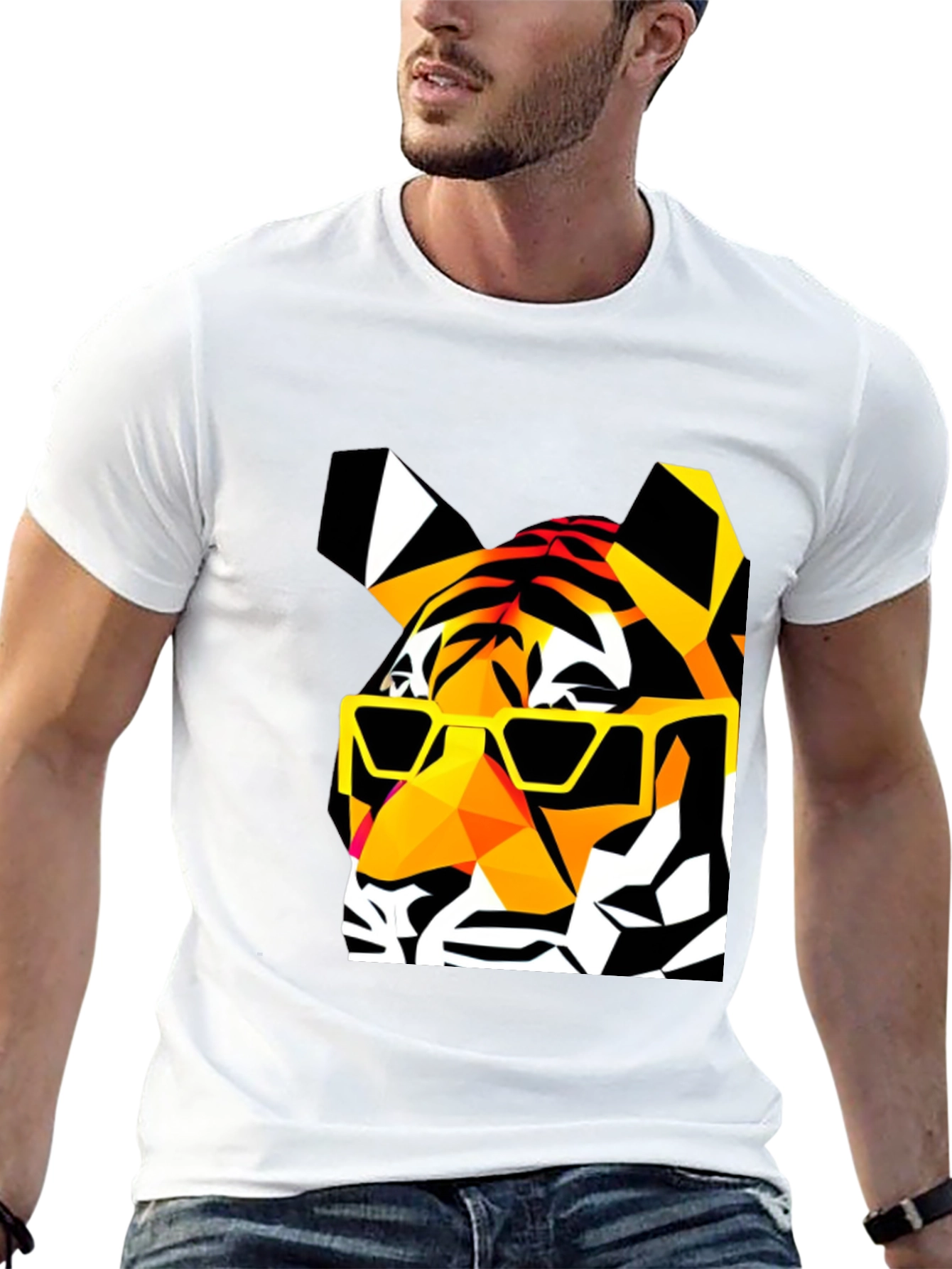Cool Tiger Graphic T-Shirt - Black