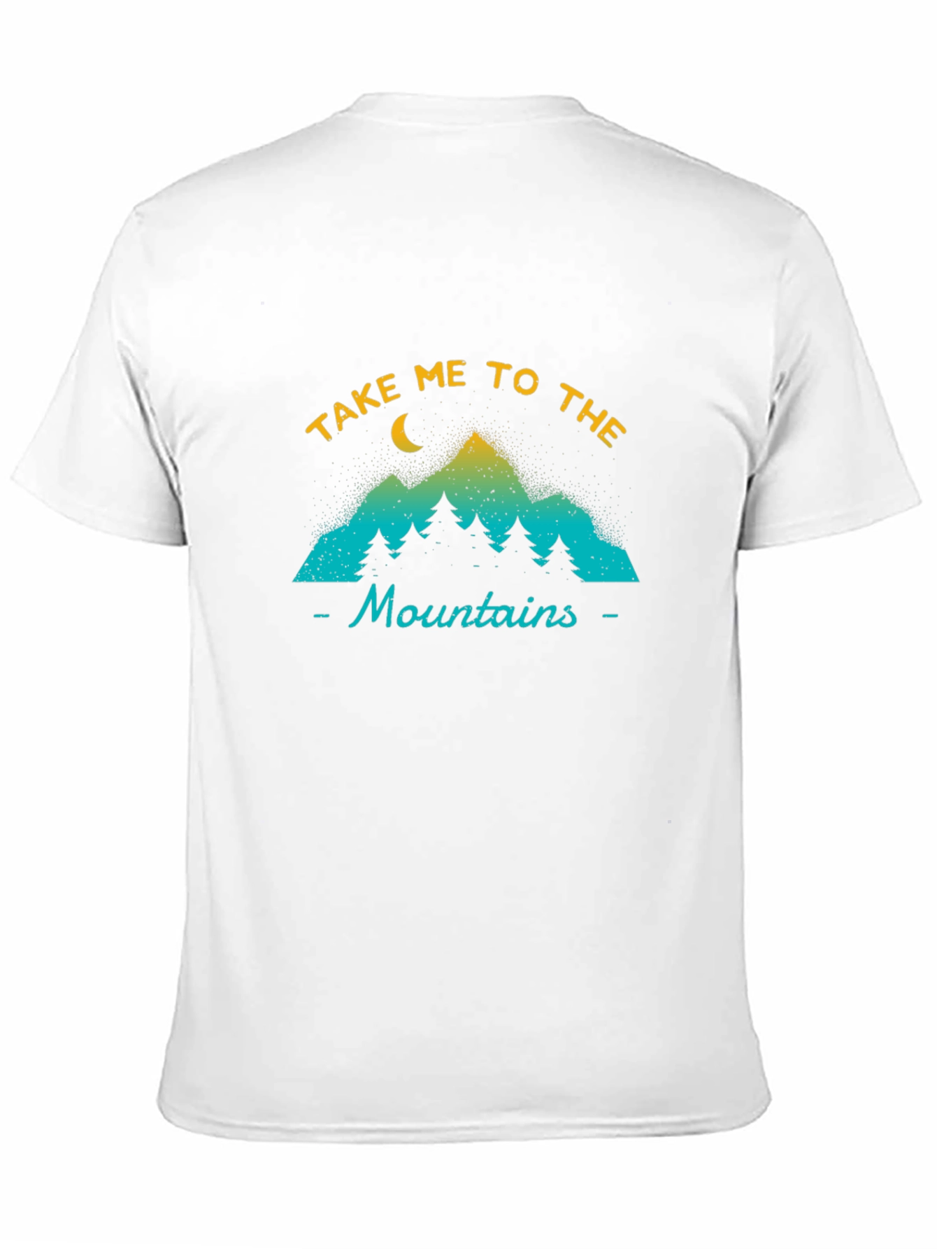 Take Me to the Mountains Black Graphic T-Shirt