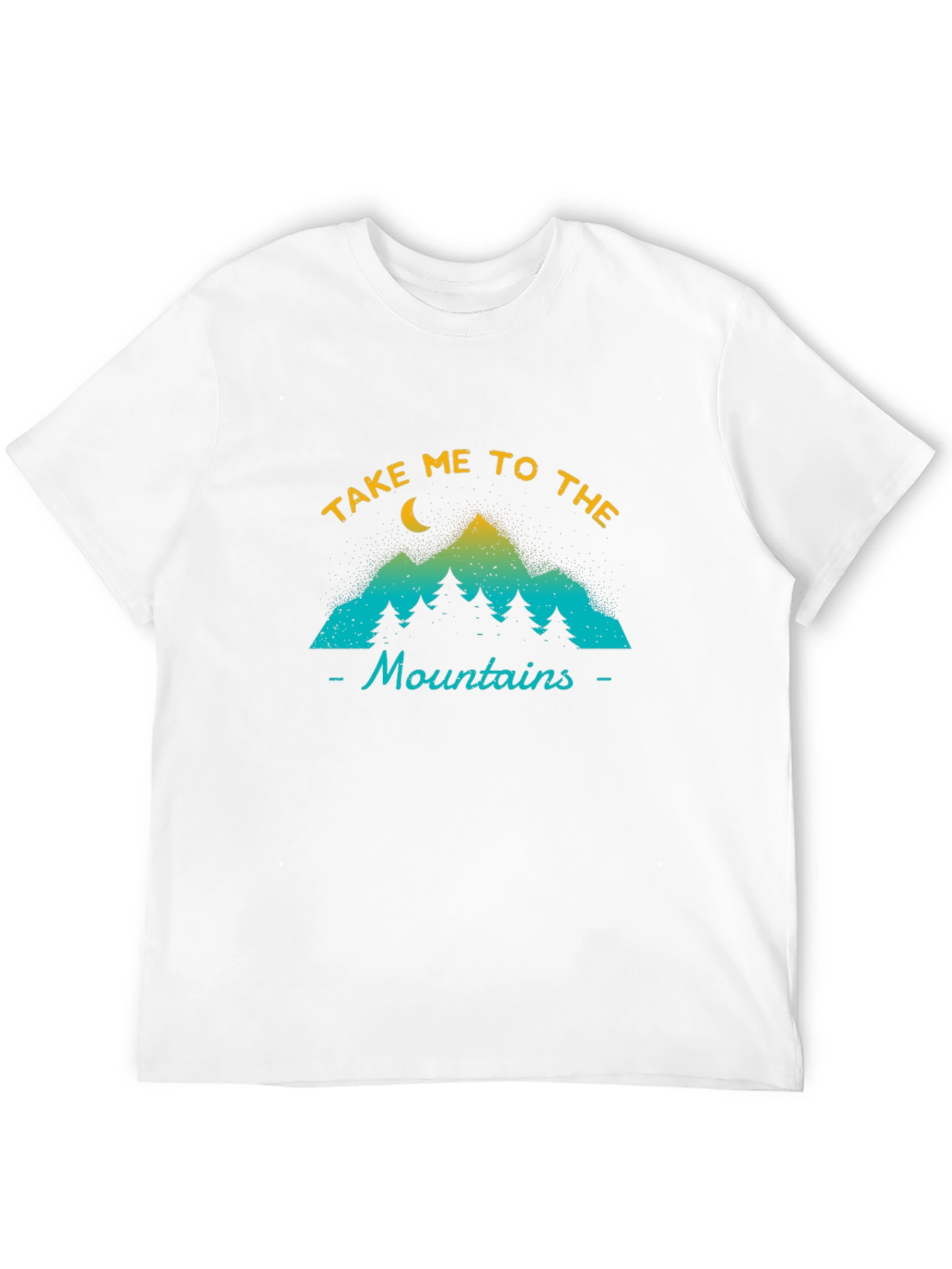 Take Me to the Mountains Black Graphic T-Shirt