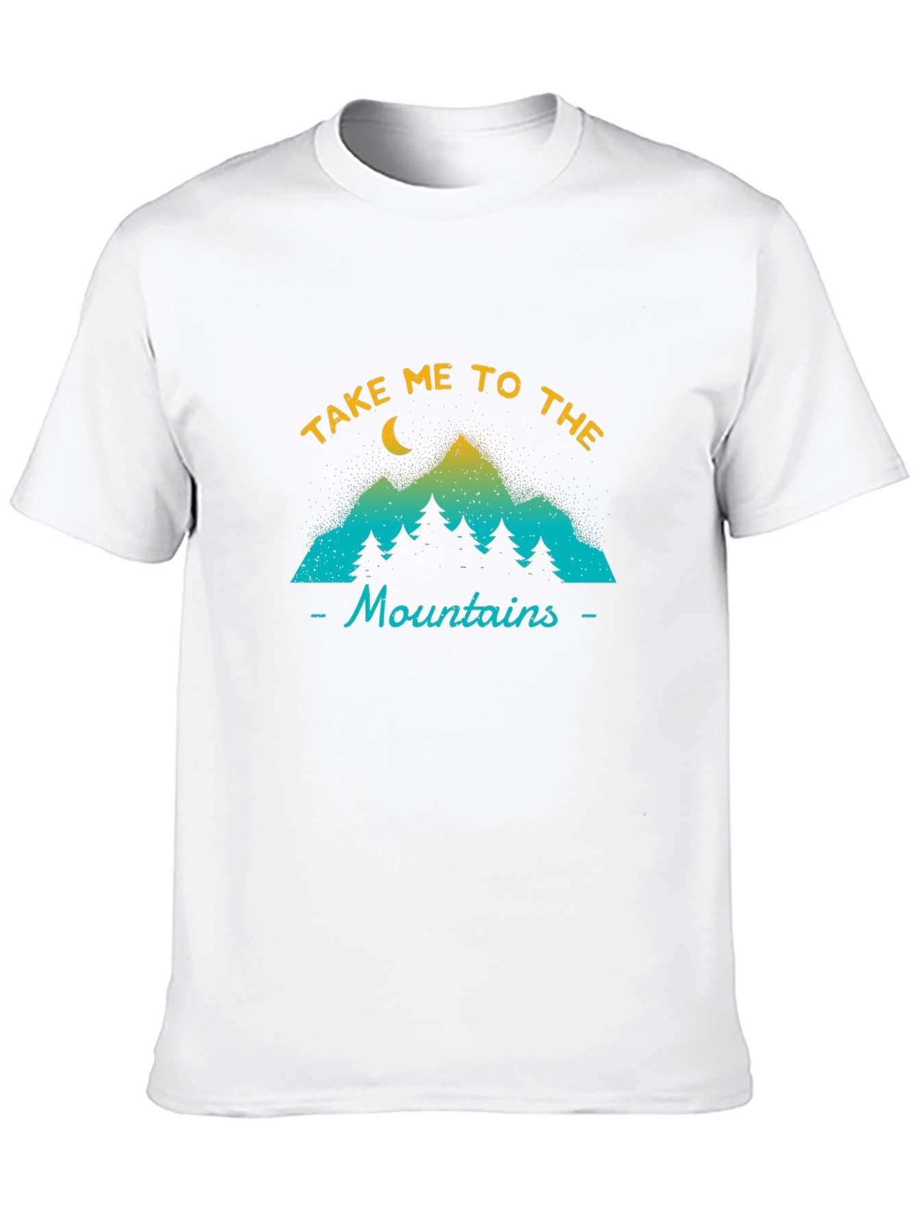 Take Me to the Mountains Black Graphic T-Shirt