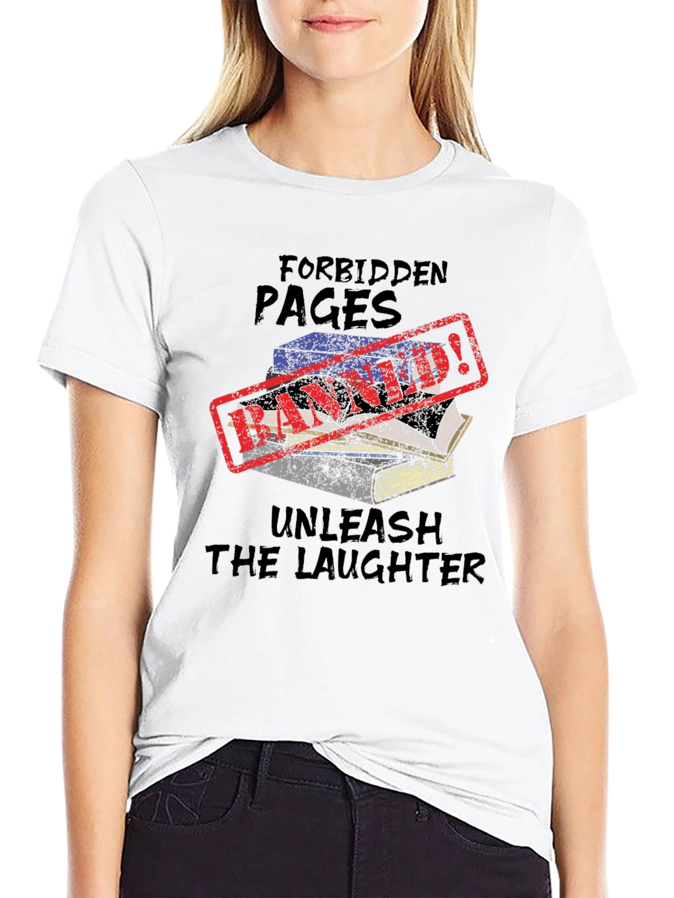 Forbidden Pages T-Shirt - Unleash the Laughter!