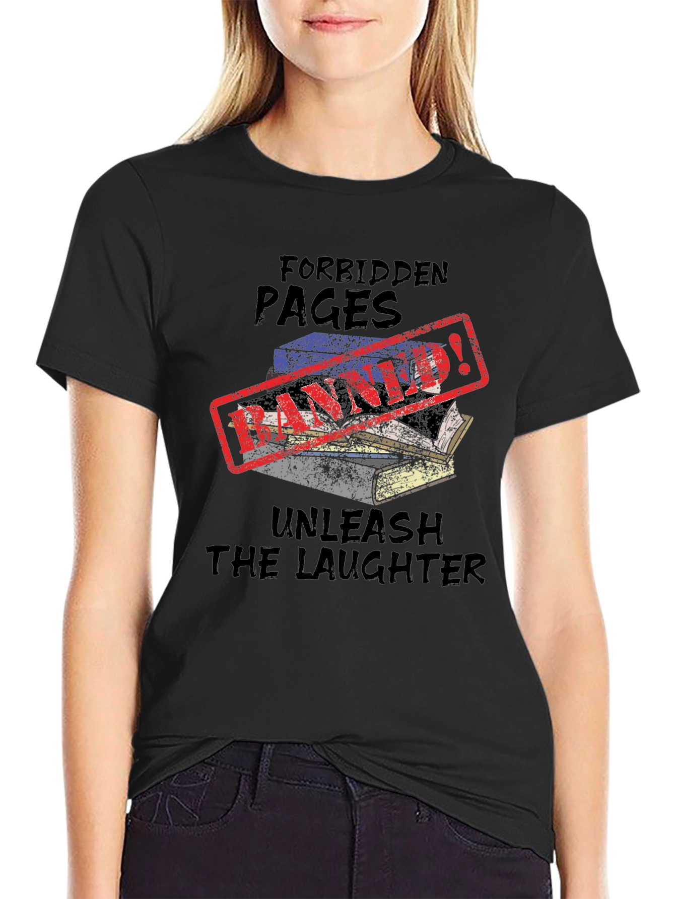 Forbidden Pages T-Shirt - Unleash the Laughter!