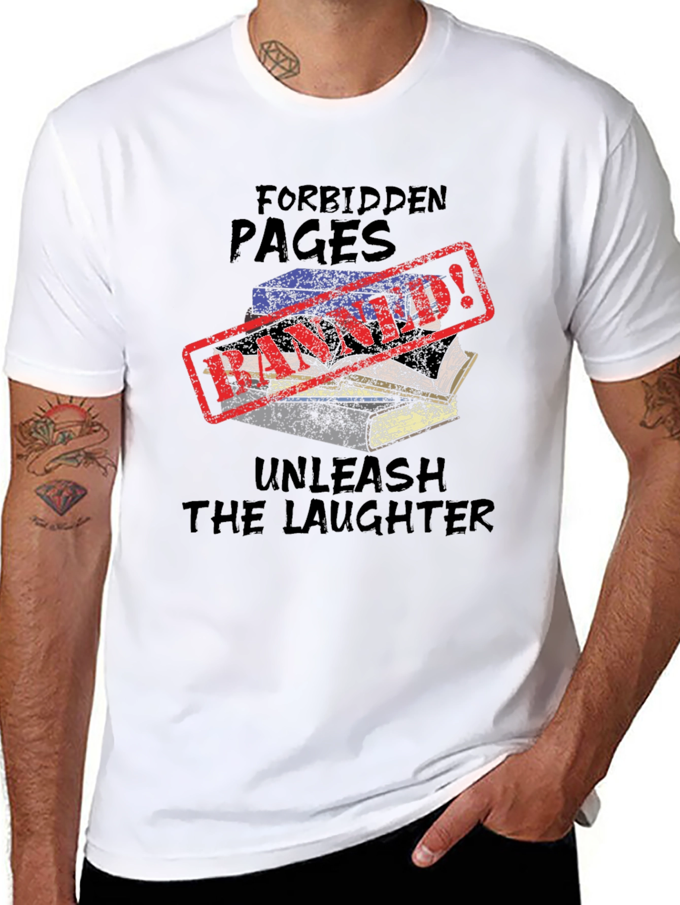 Forbidden Pages T-Shirt - Unleash the Laughter!