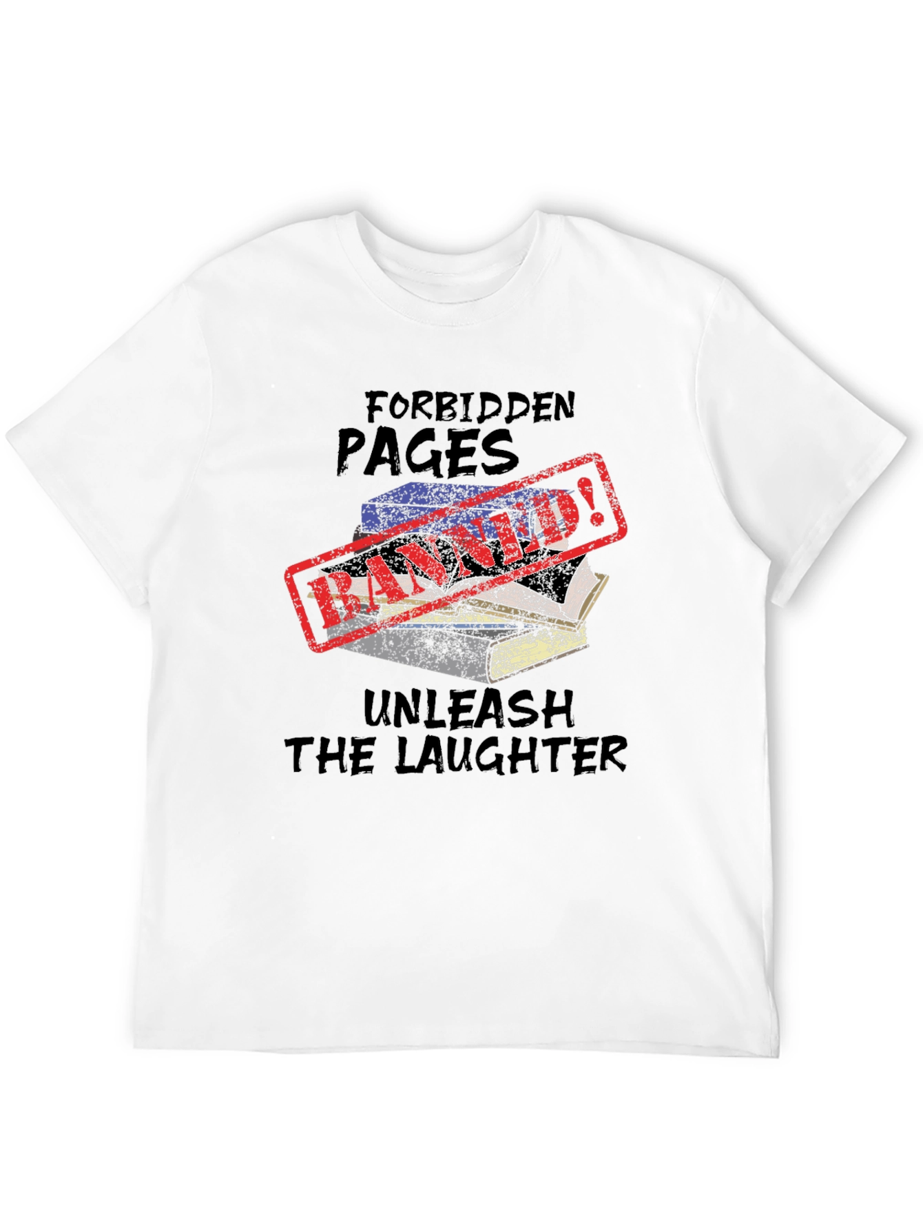 Forbidden Pages T-Shirt - Unleash the Laughter!