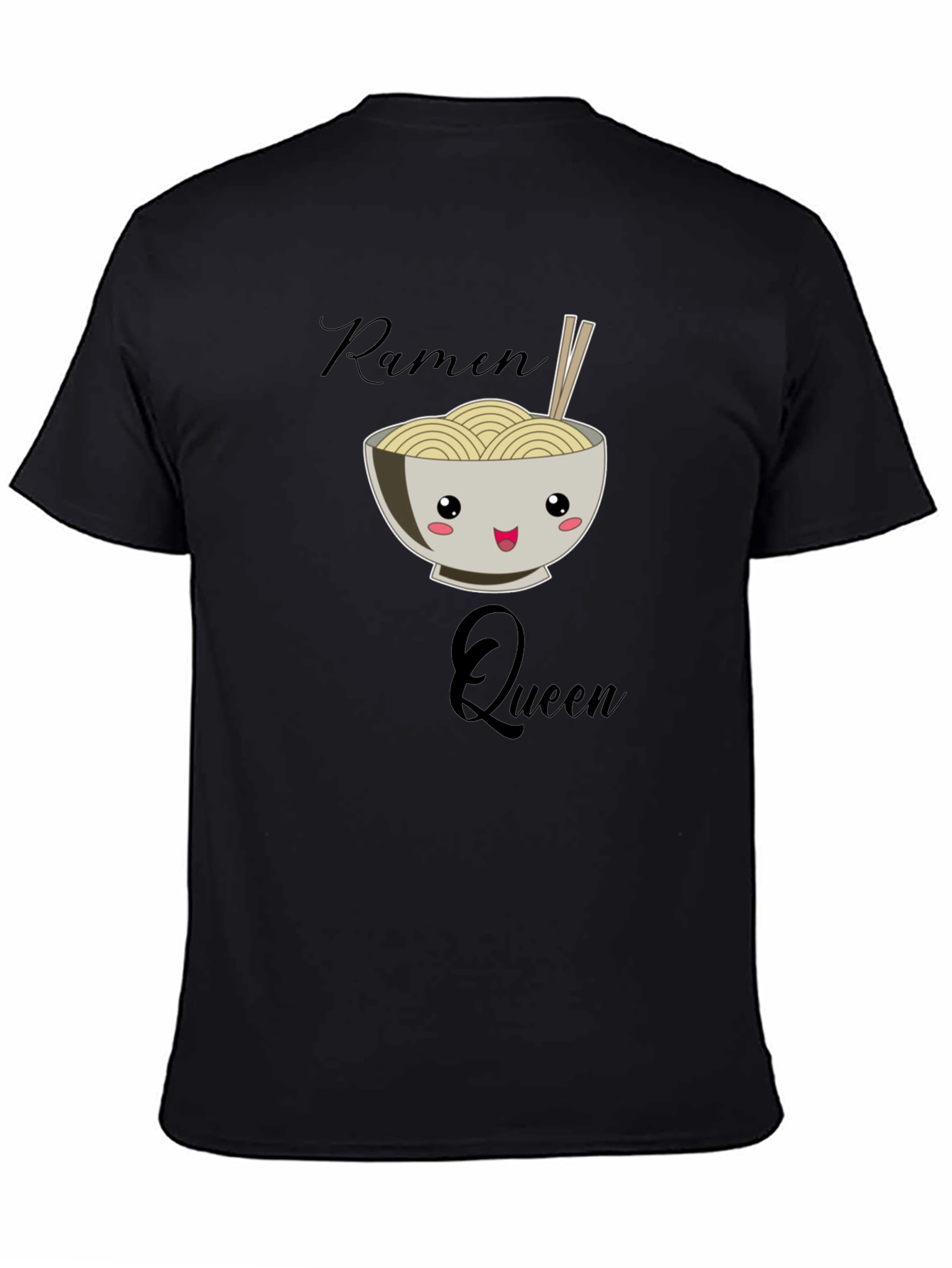 Ramen Queen Graphic T-Shirt - Black
