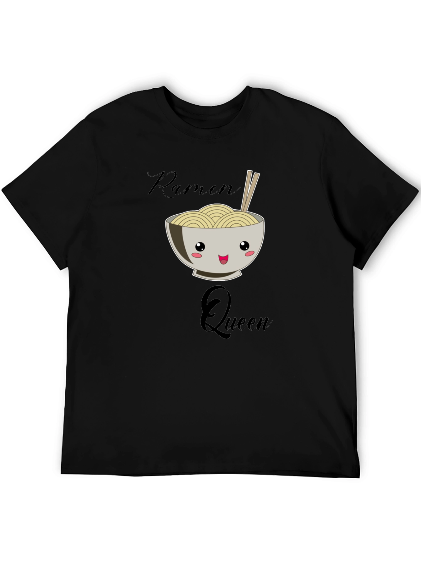 Ramen Queen Graphic T-Shirt - Black