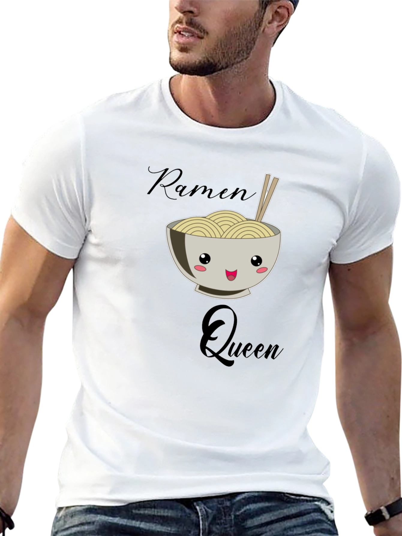 Ramen Queen Graphic T-Shirt - Black