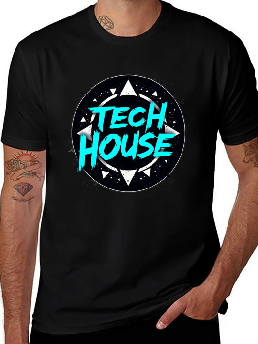 Tech House Graphic T-Shirt - Stylish Design