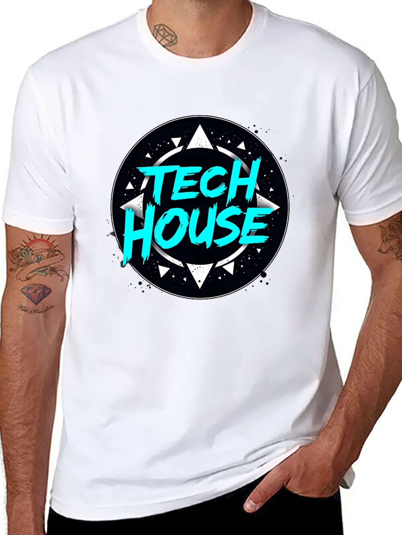 Tech House Graphic T-Shirt - Stylish Design
