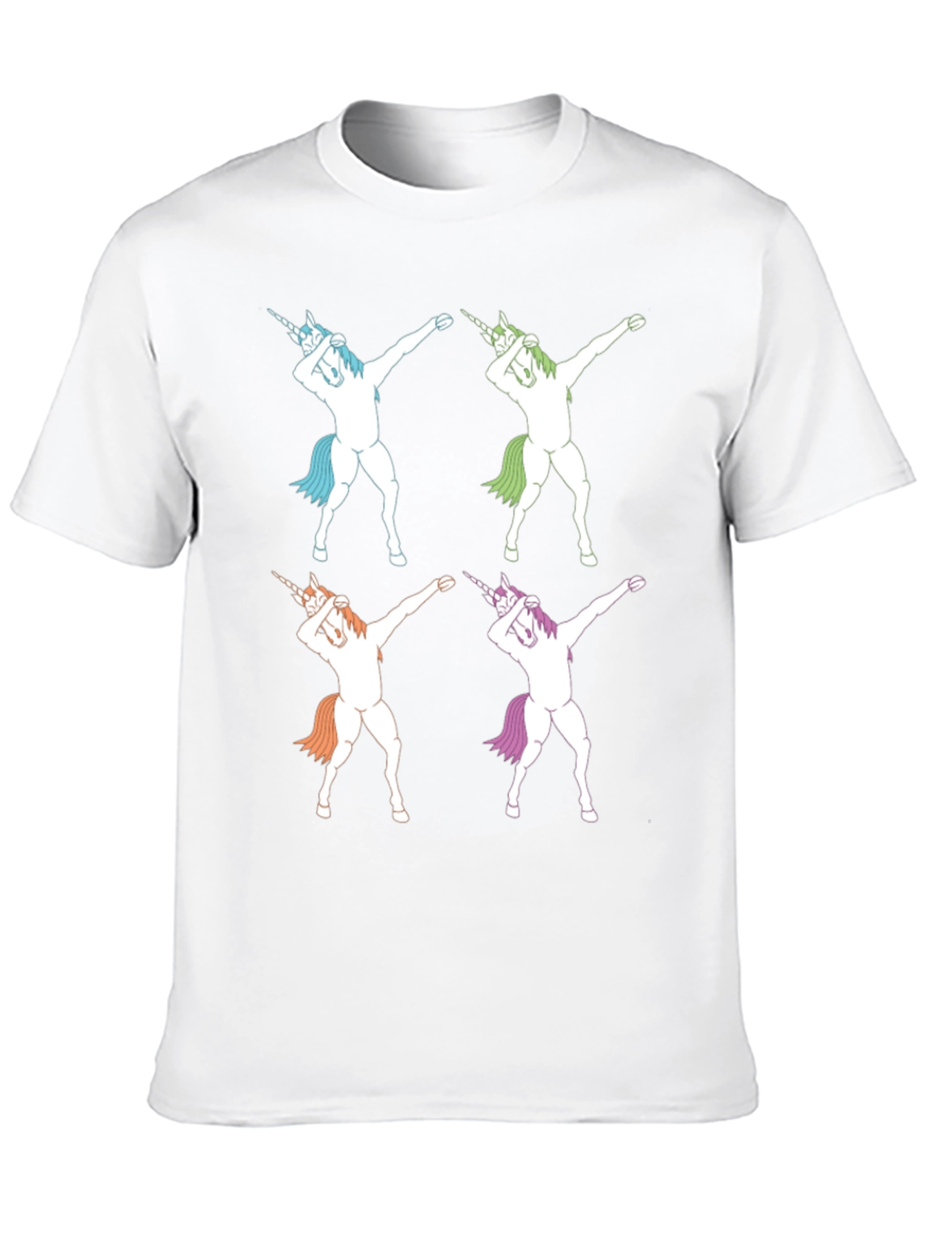 Dabbing Unicorns Graphic Tee - Black