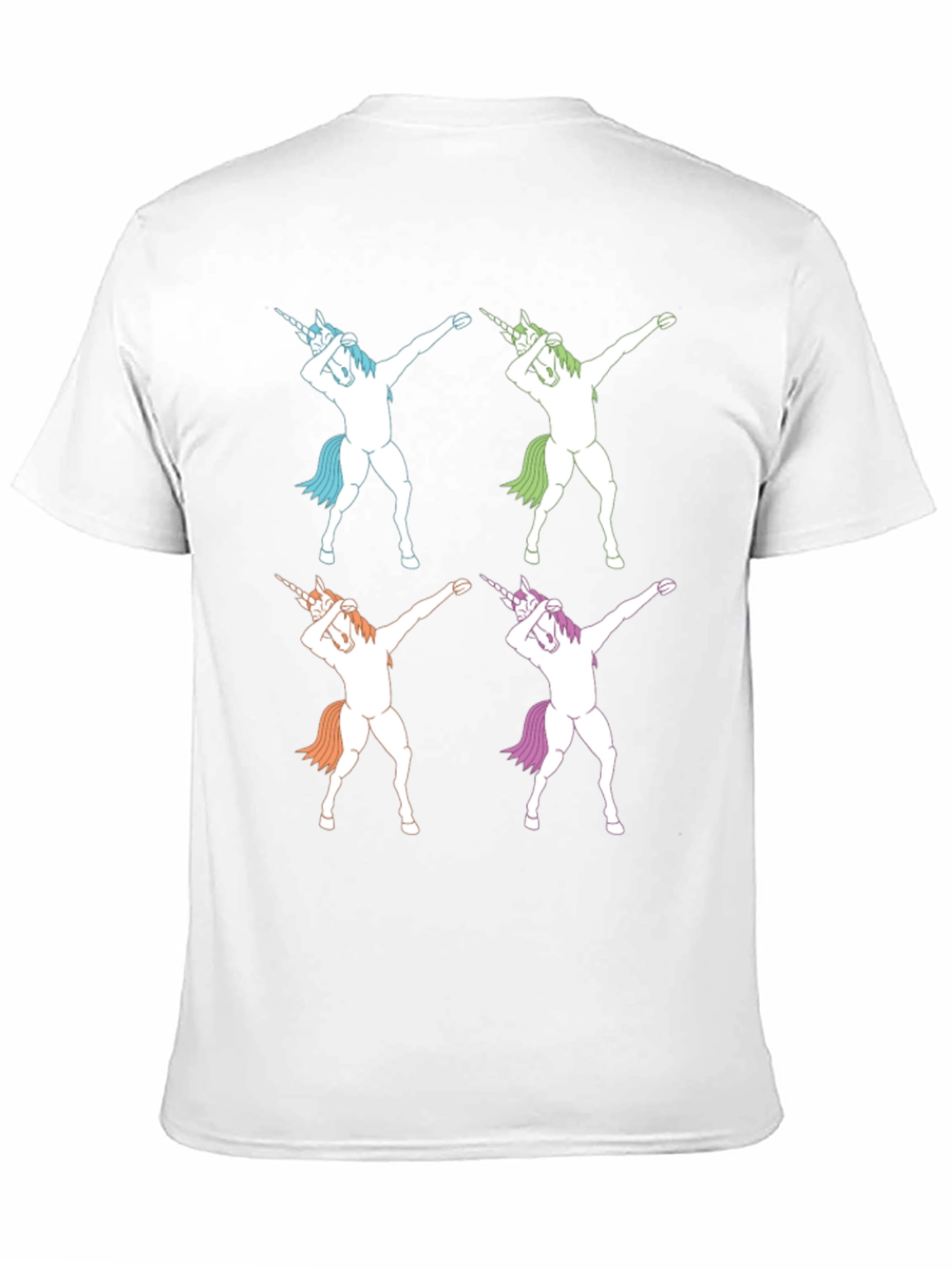 Dabbing Unicorns Graphic Tee - Black