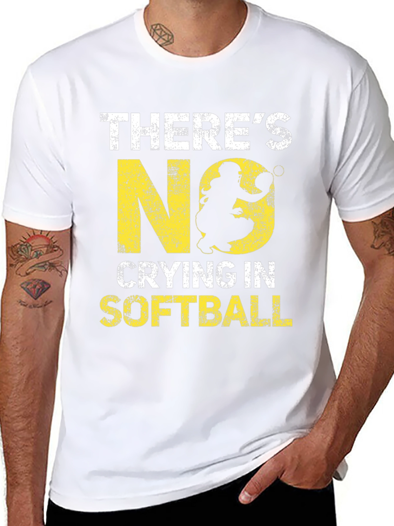 Theres No Crying in Softball Graphic Tee