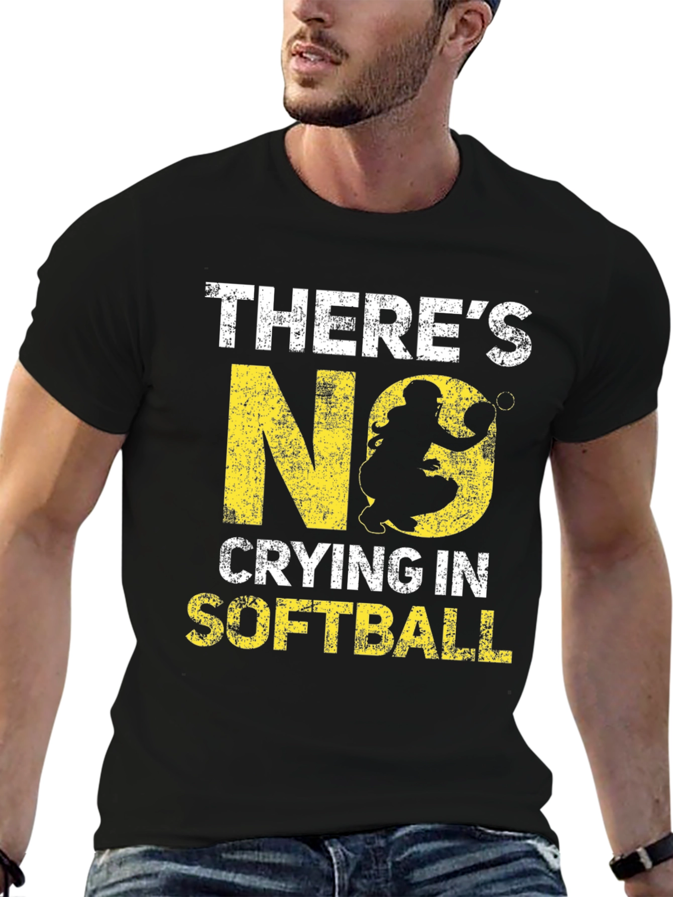 Theres No Crying in Softball Graphic Tee