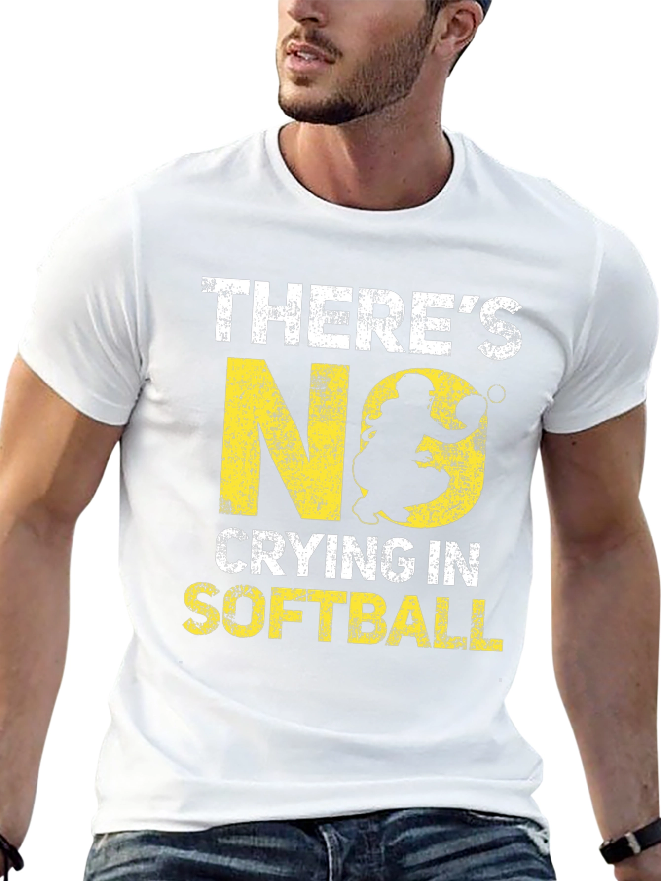 Theres No Crying in Softball Graphic Tee