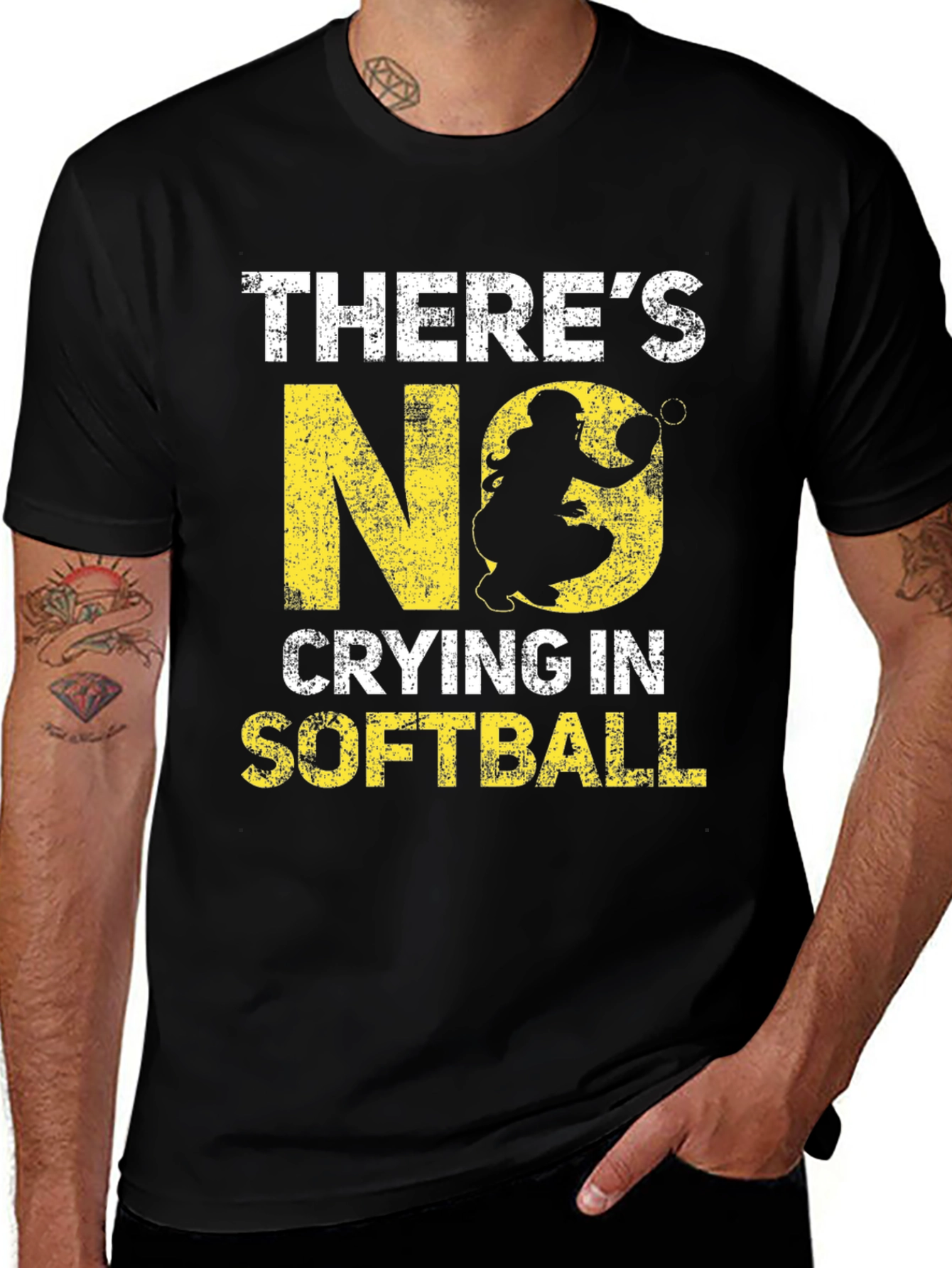 Theres No Crying in Softball Graphic Tee