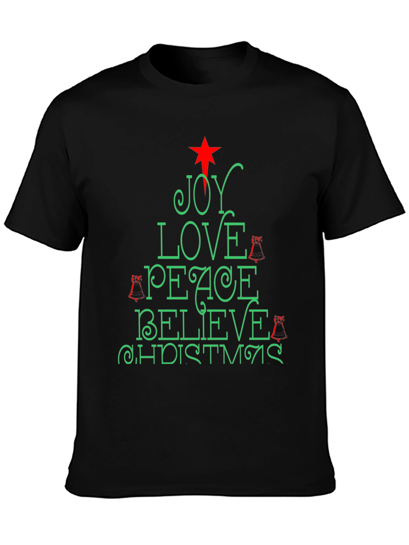 Holiday Christmas Joy Love Peace Tee