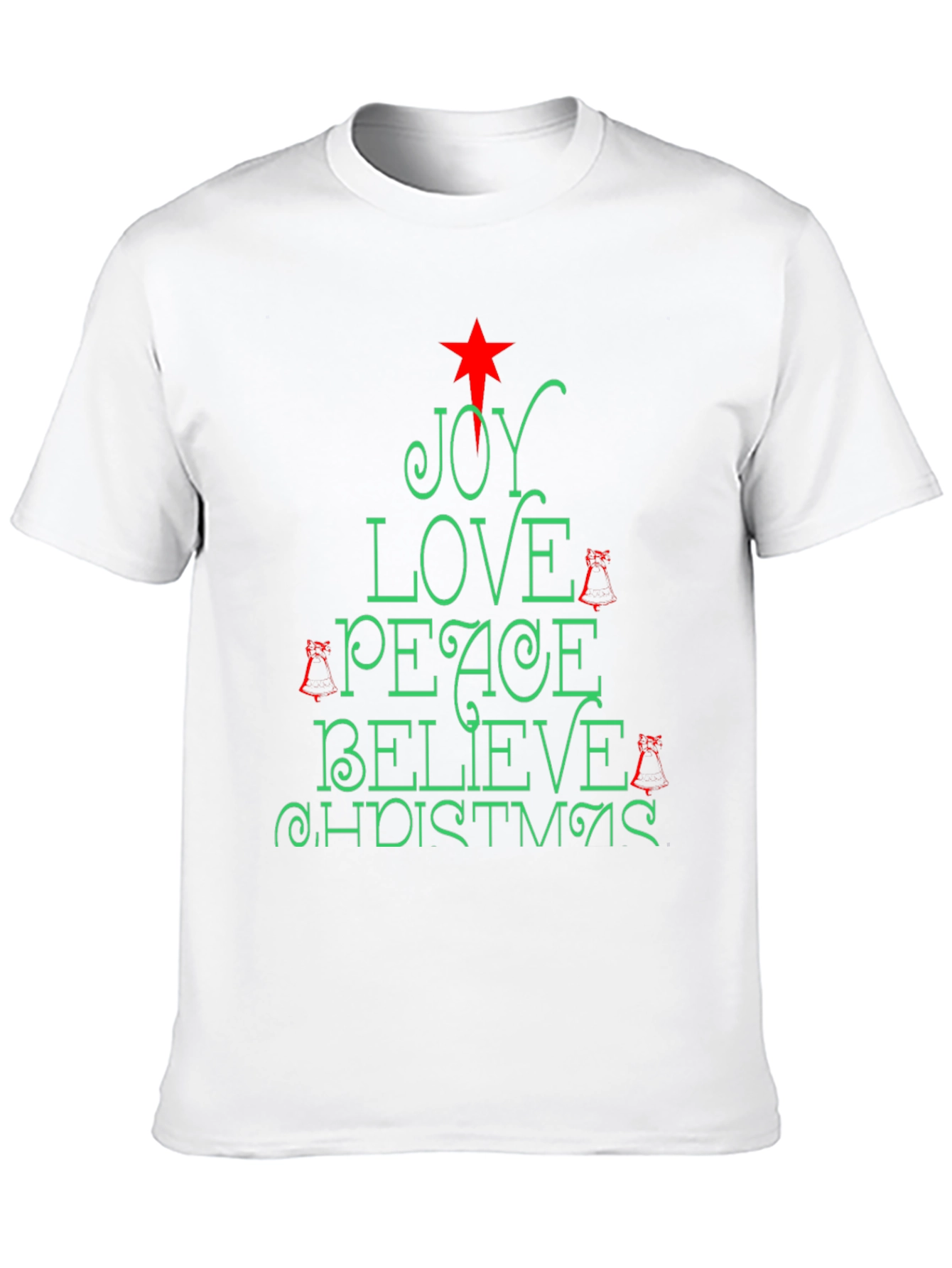 Holiday Christmas Joy Love Peace Tee