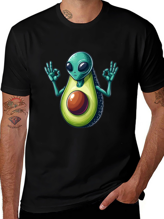 Alien Avocado T-Shirt - Funny Graphic Tee