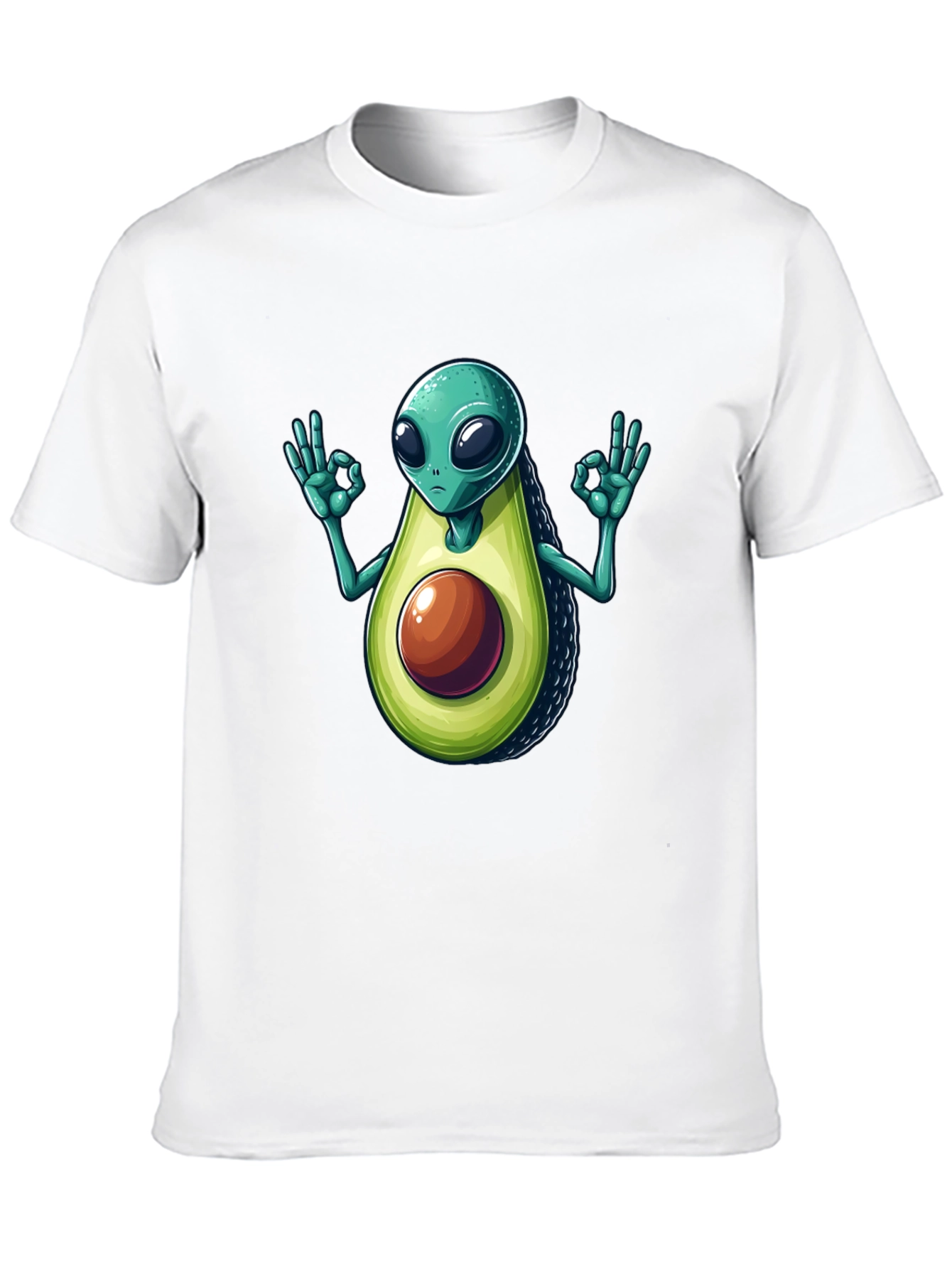 Alien Avocado T-Shirt - Funny Graphic Tee