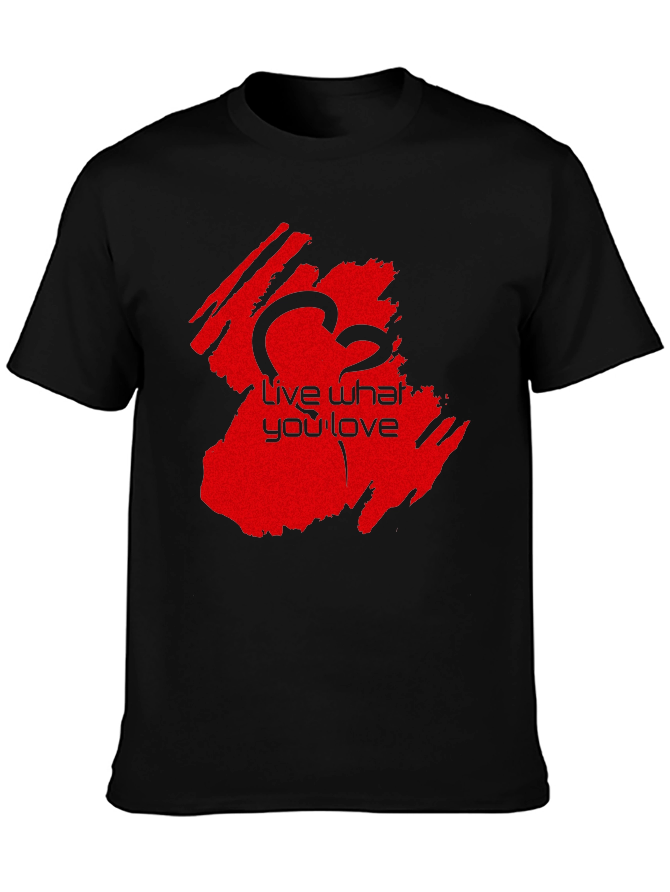 Live What You Love Black T-Shirt - Casual Wear