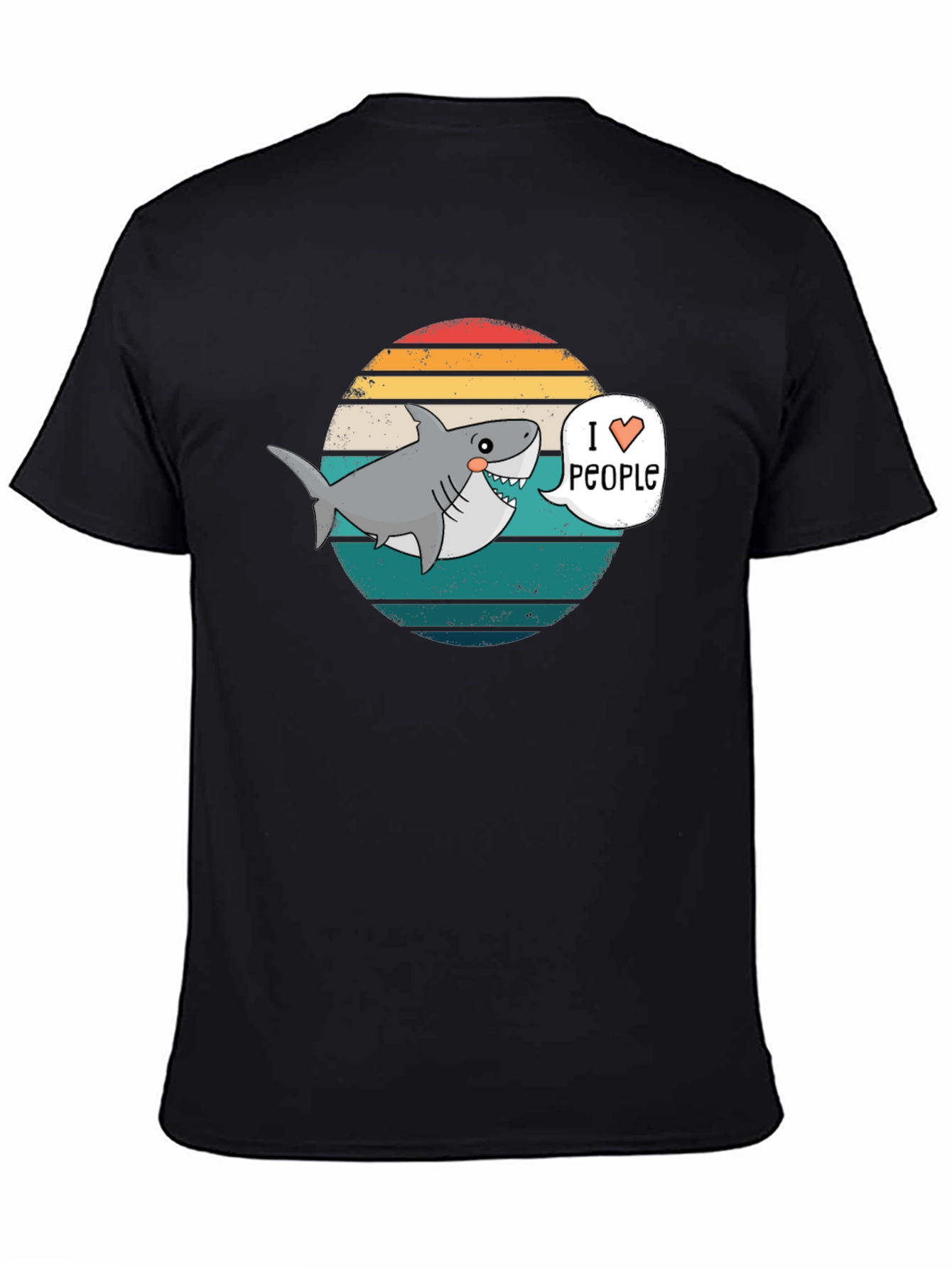 I Heart People Shark T-Shirt - Funny Graphic Tee
