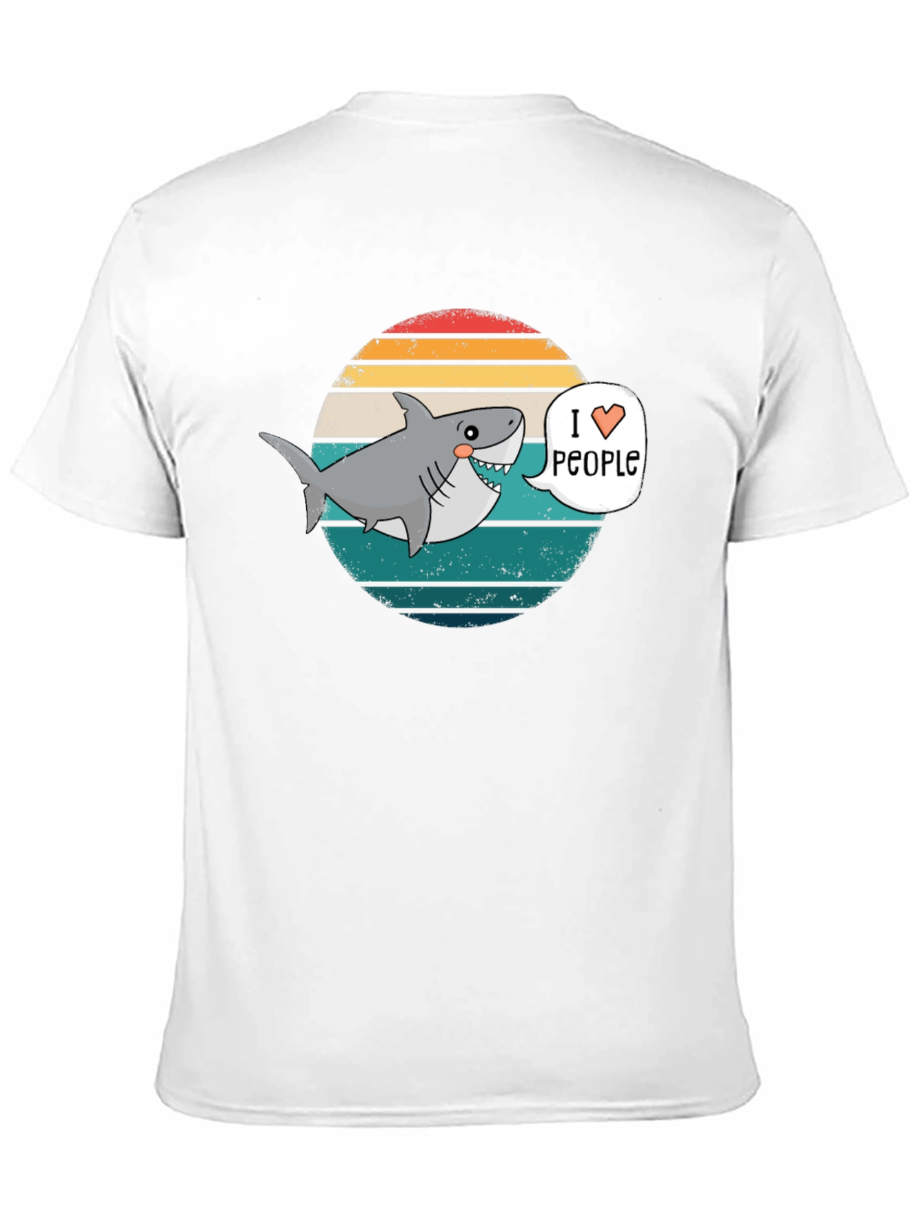 I Heart People Shark T-Shirt - Funny Graphic Tee