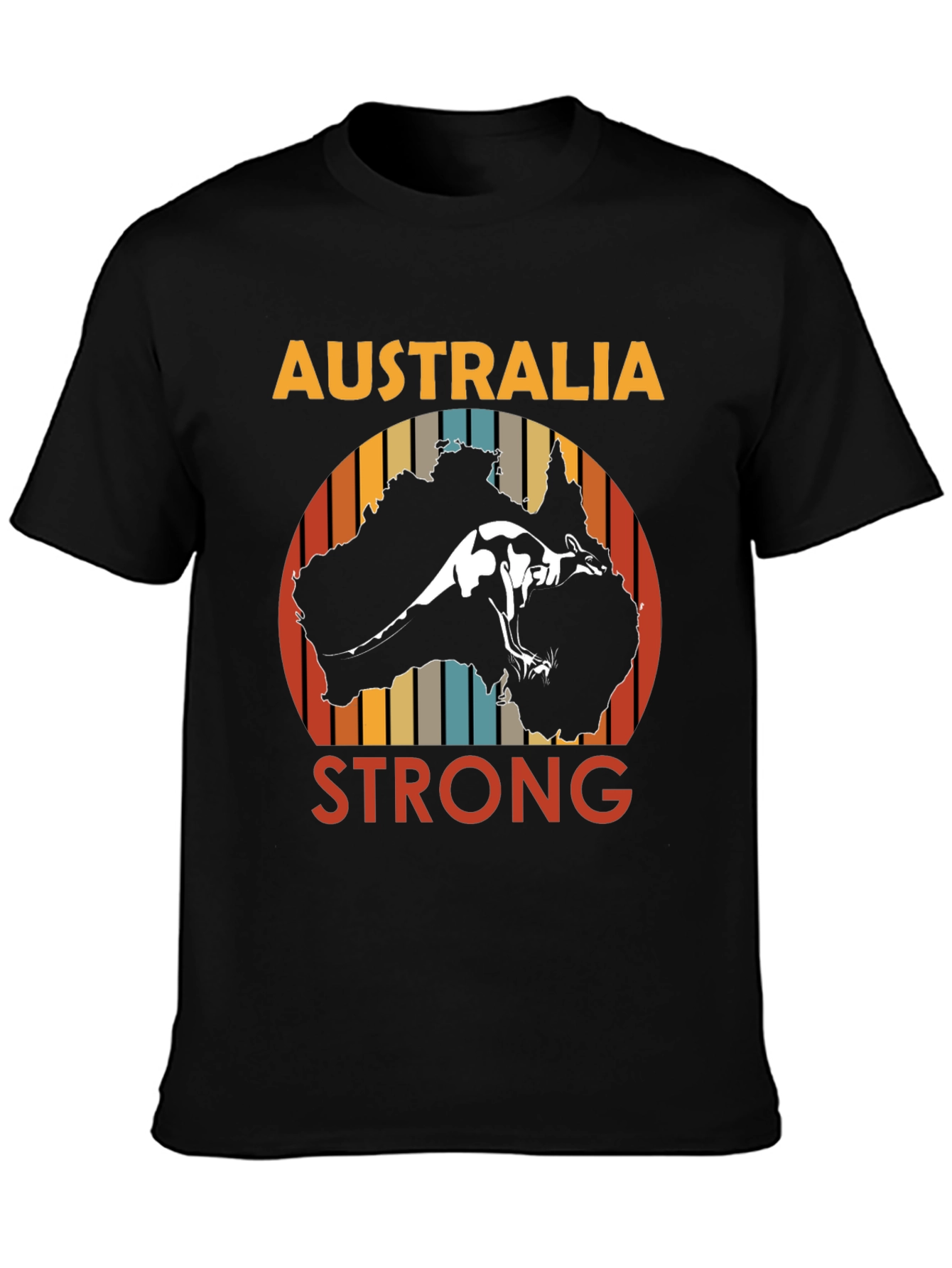 Australia Strong Kangaroo Graphic T-Shirt