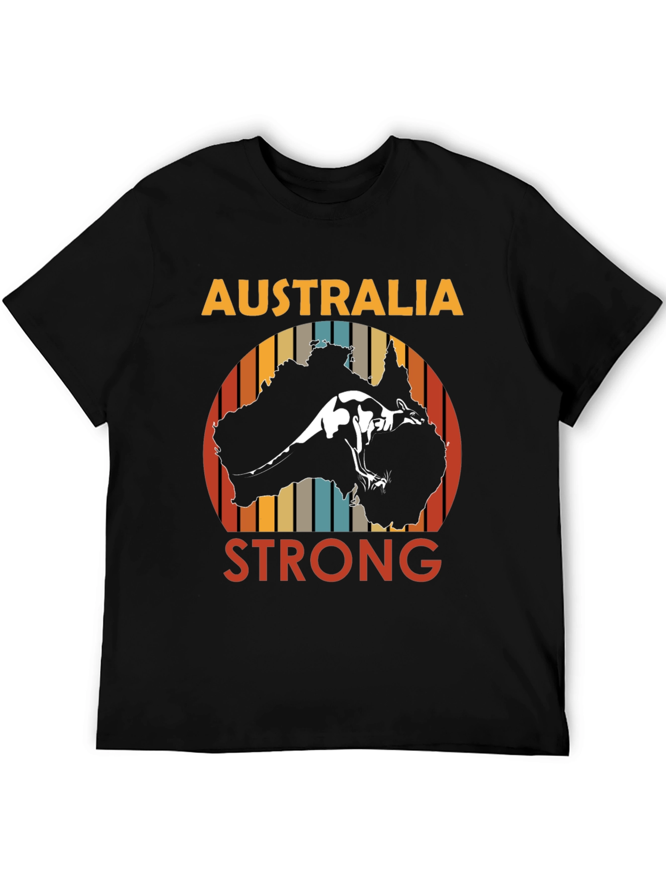 Australia Strong Kangaroo Graphic T-Shirt
