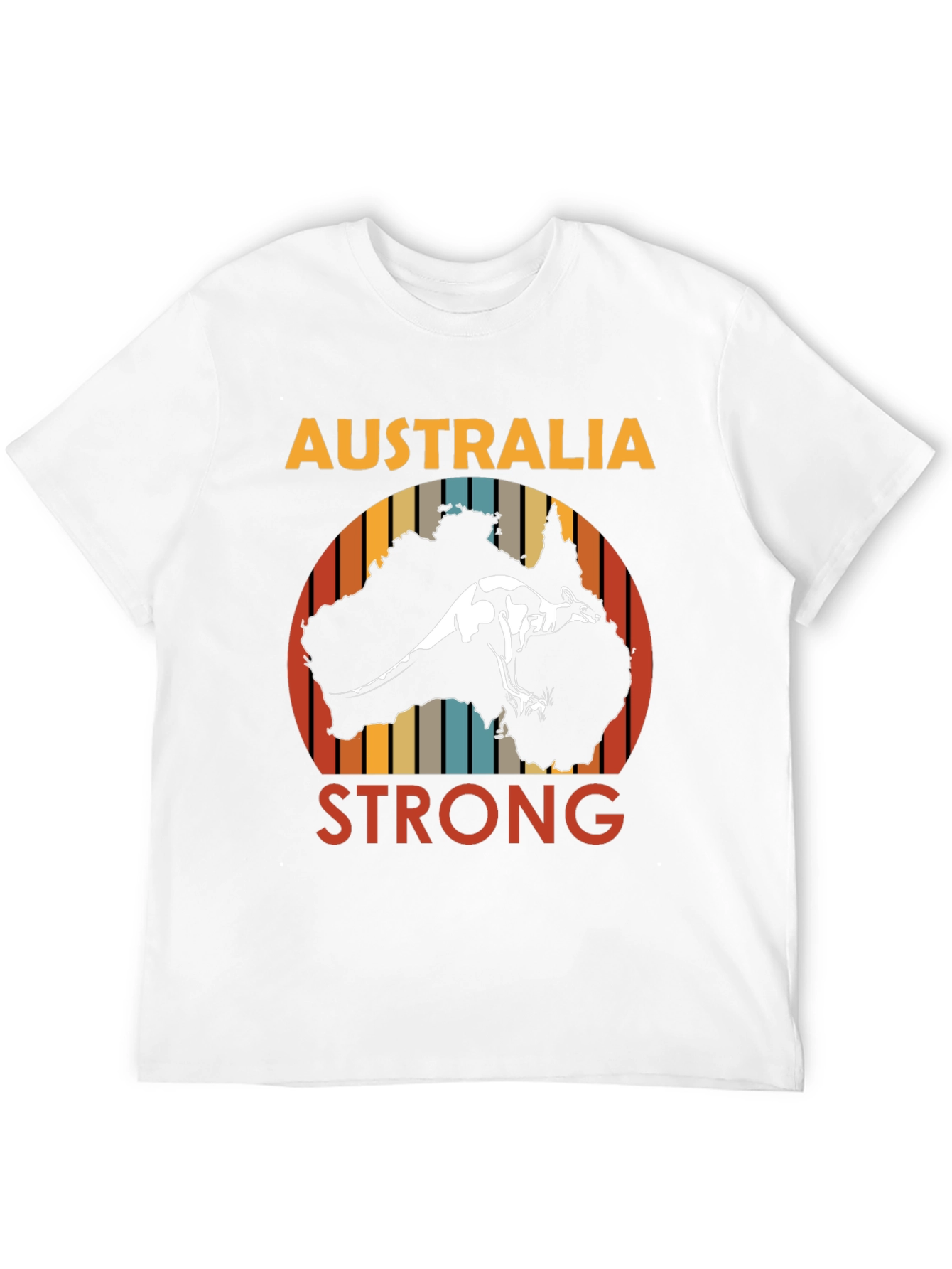 Australia Strong Kangaroo Graphic T-Shirt