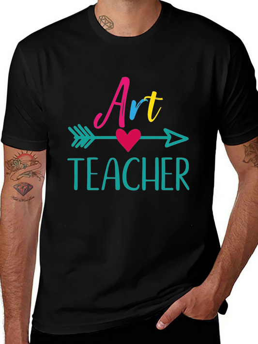 Art Teacher Arrow T-Shirt - Colorful Design