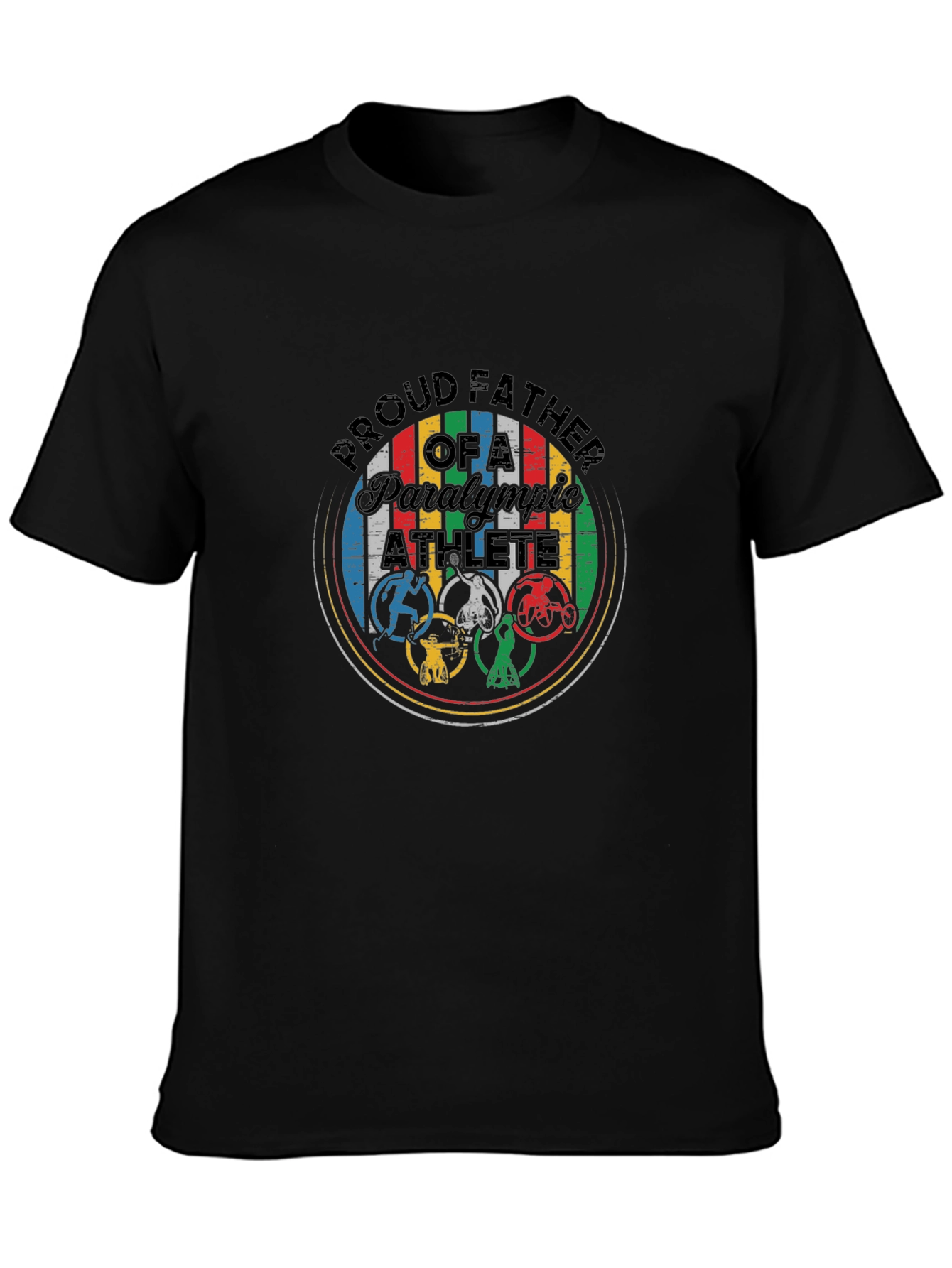 Proud Father Paralympic Athlete Graphic Tee