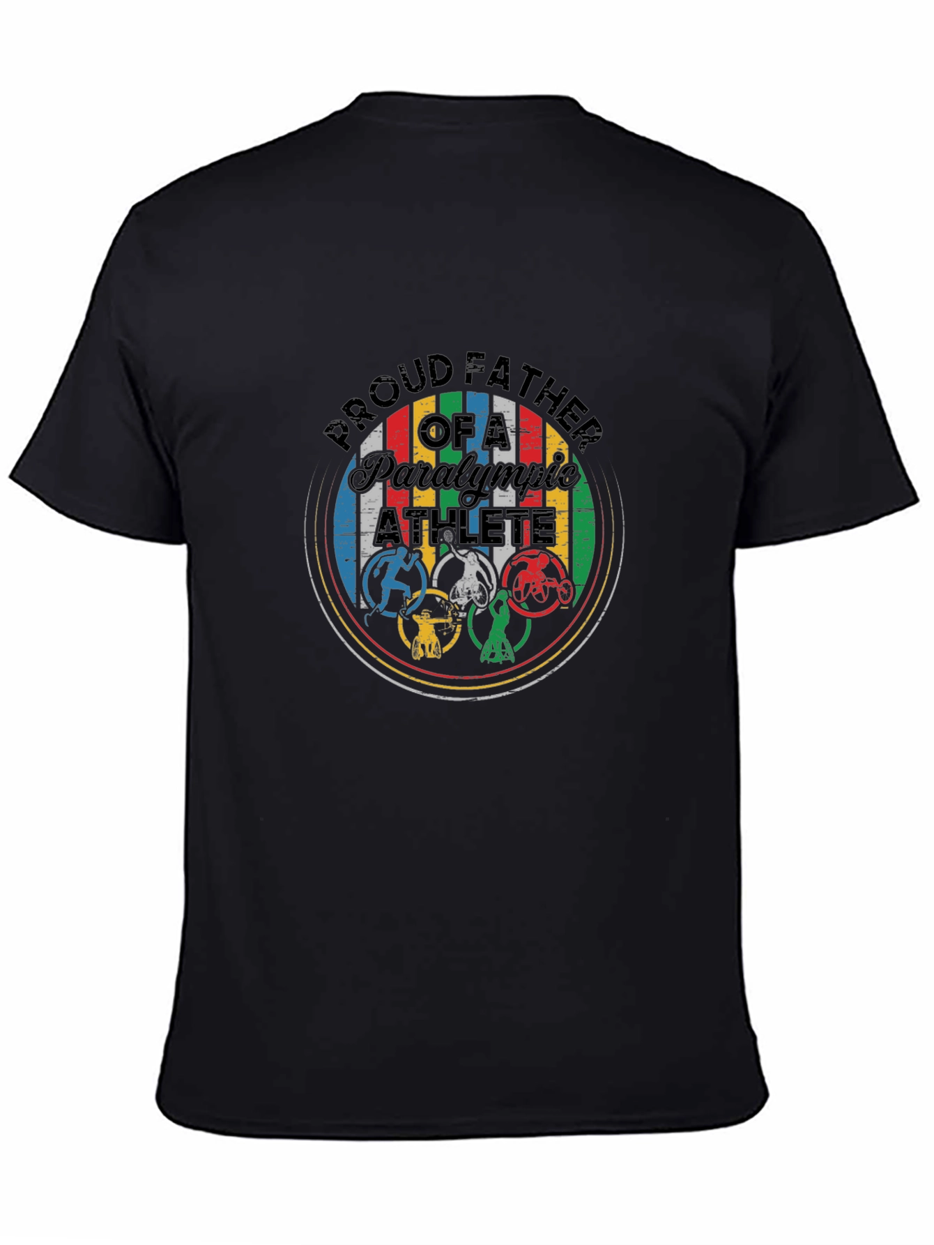 Proud Father Paralympic Athlete Graphic Tee