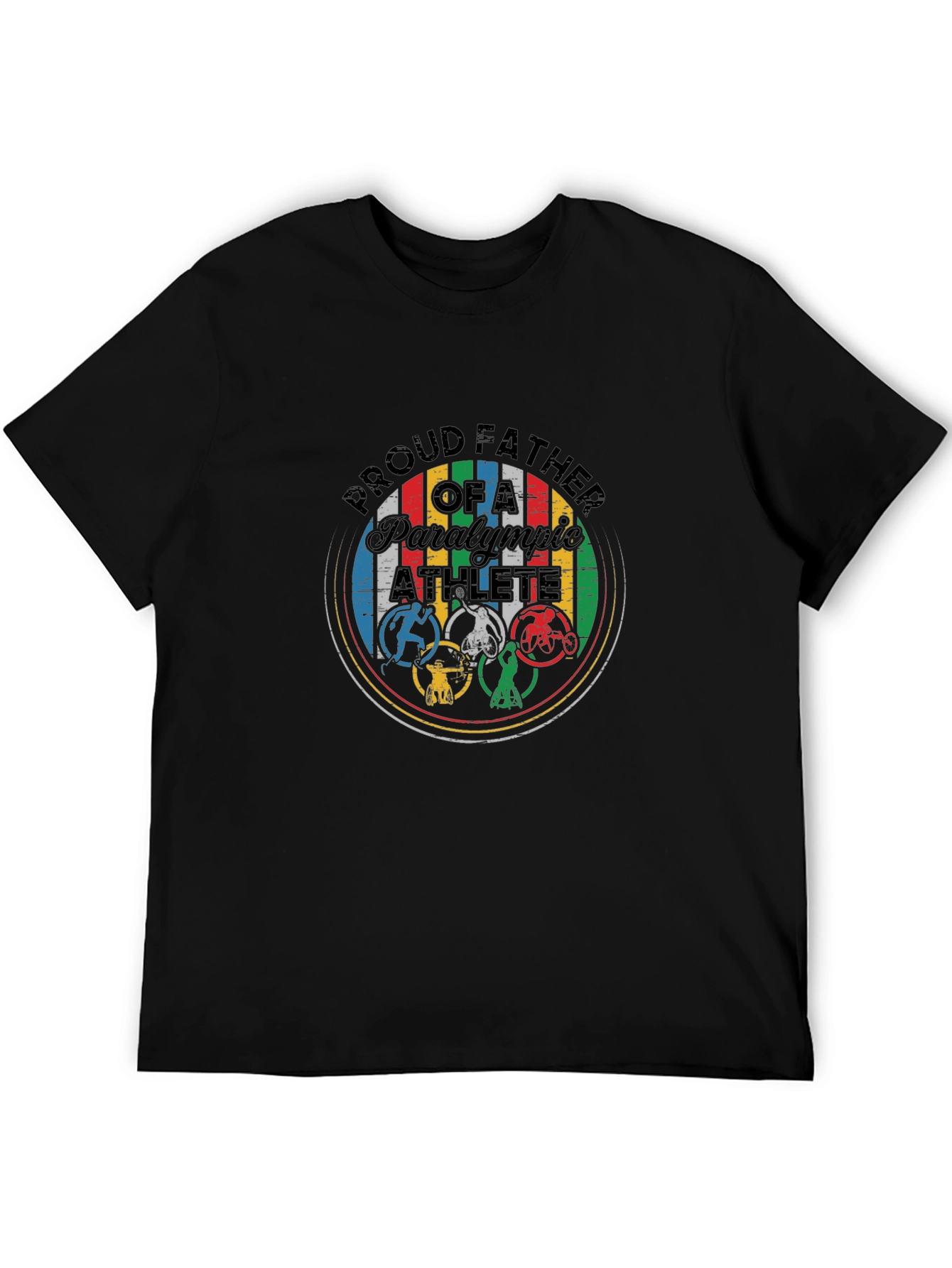 Proud Father Paralympic Athlete Graphic Tee